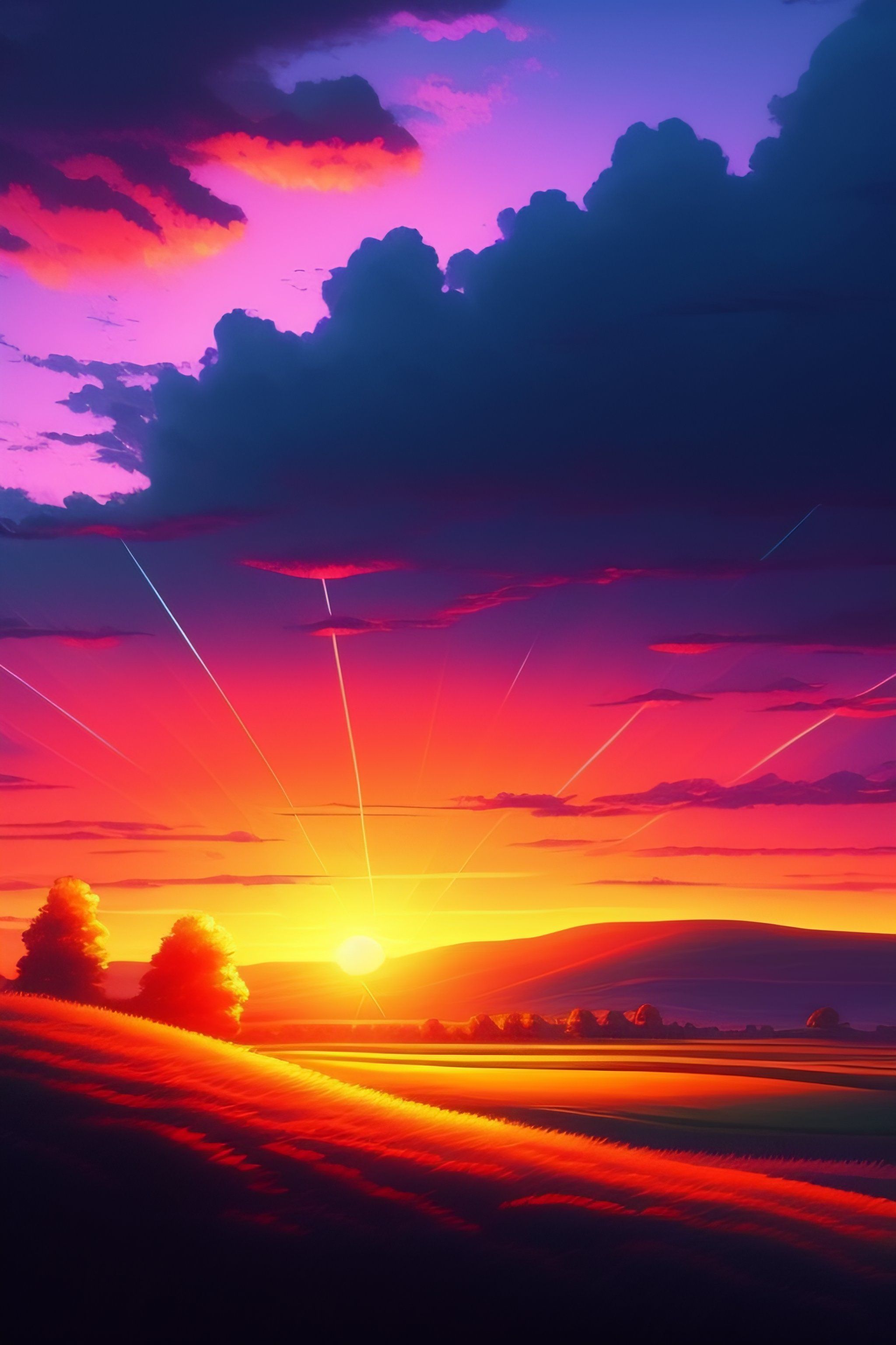 Anime Sunset Wallpapers - 4k, HD Anime Sunset Backgrounds on WallpaperBat