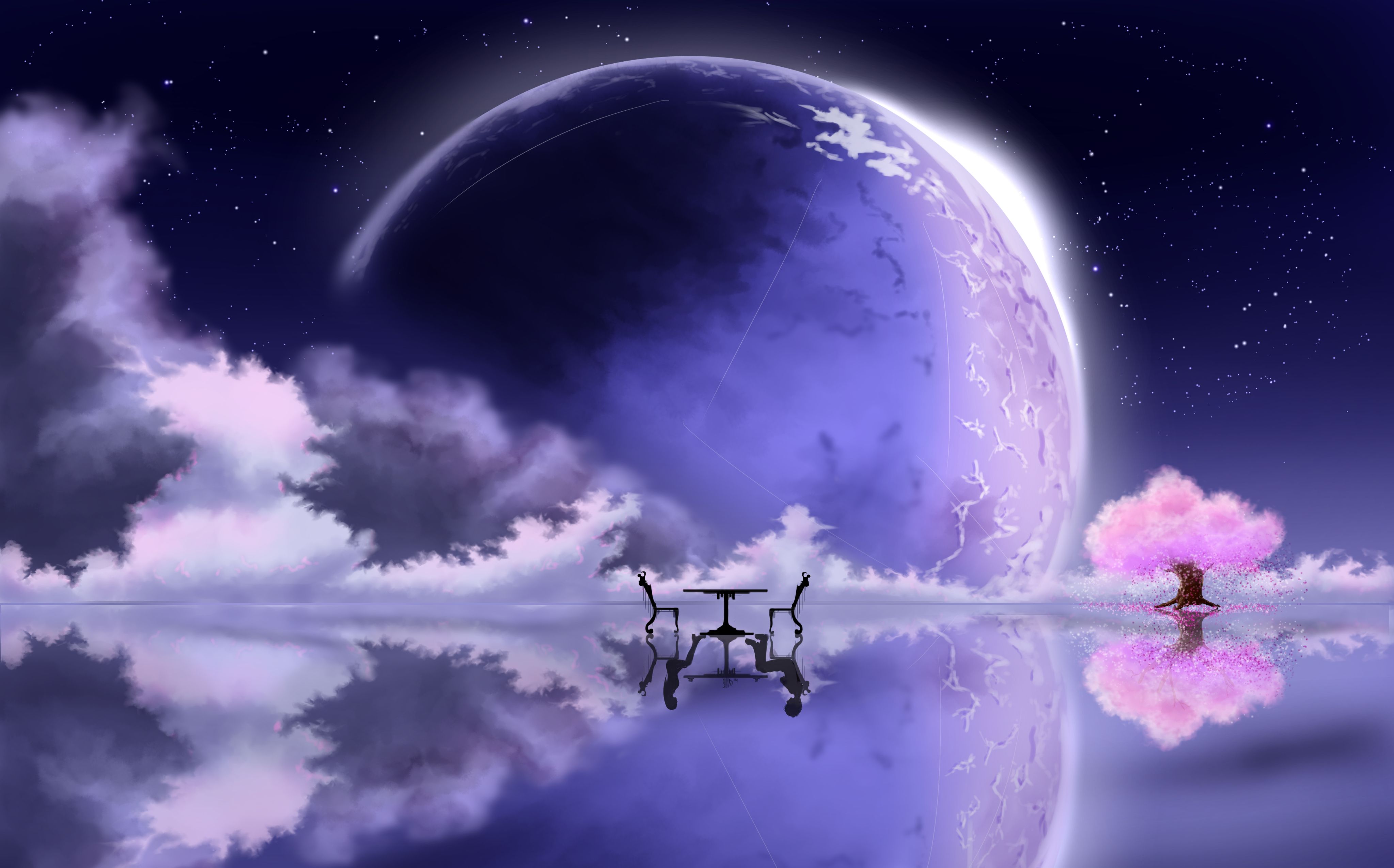 Anime Moon Wallpapers - 4k, HD Anime Moon Backgrounds on WallpaperBat