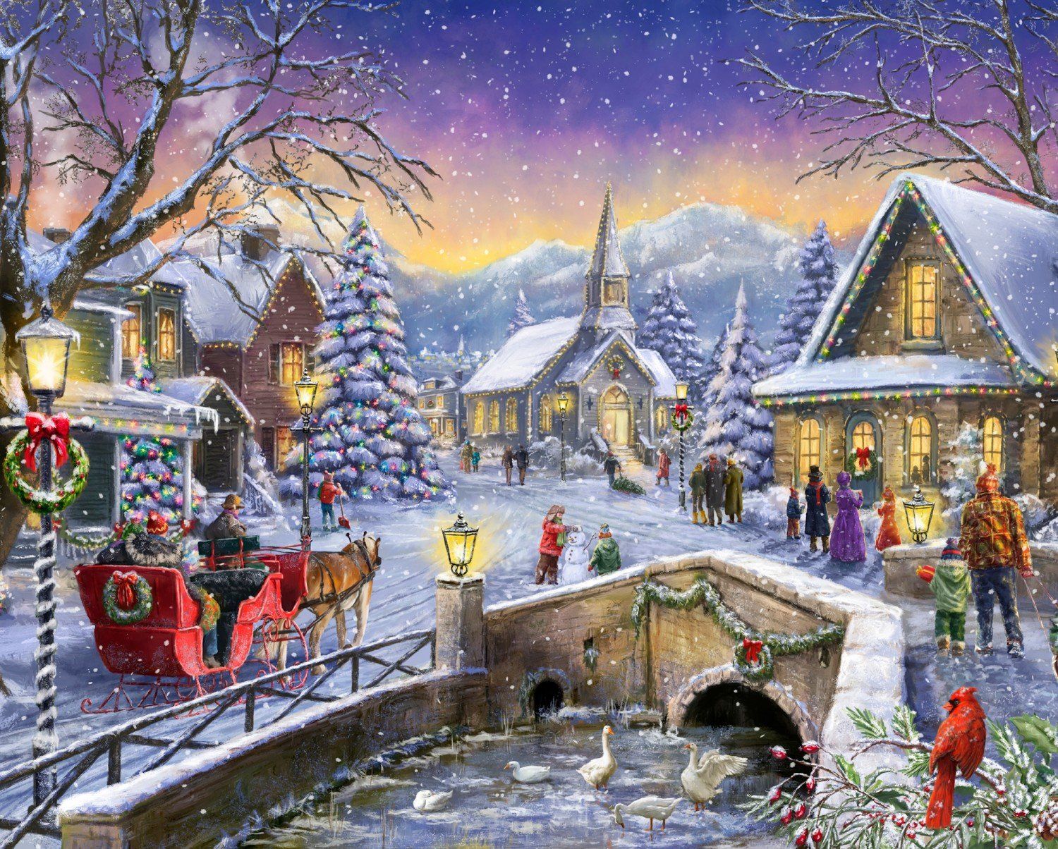 Christmas Village Wallpapers - 4k, Hd Christmas Village Backgrounds On 