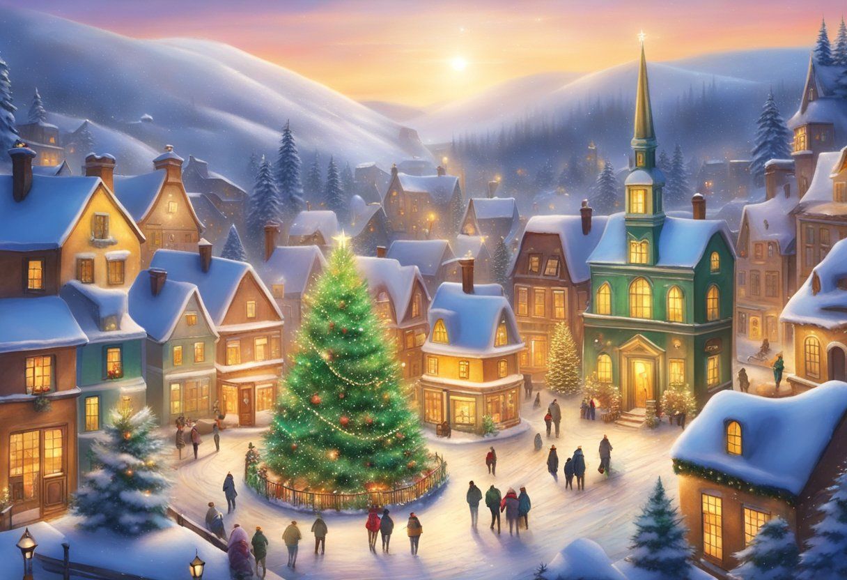 Christmas Village Wallpapers 4k Hd Christmas Village Backgrounds On