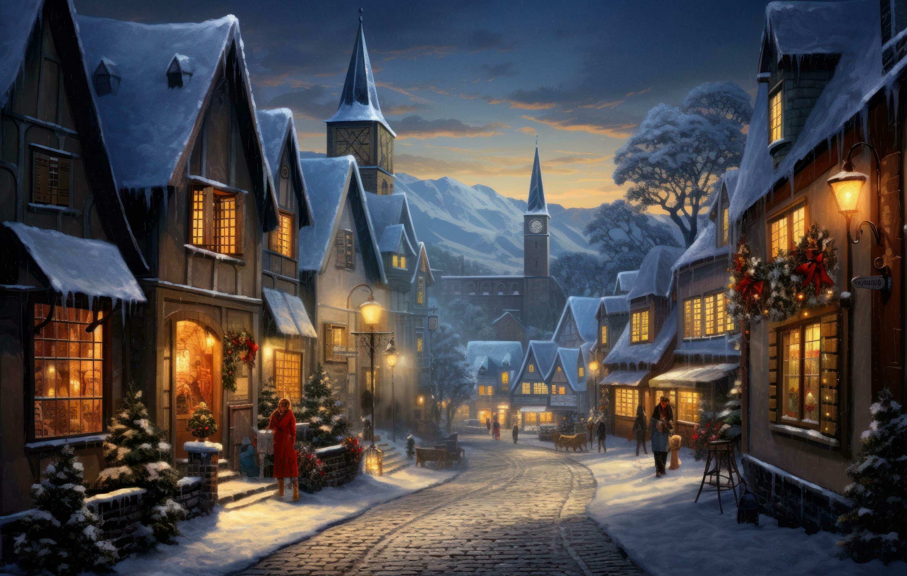 Christmas Town Wallpapers - 4k, HD Christmas Town Backgrounds on ...