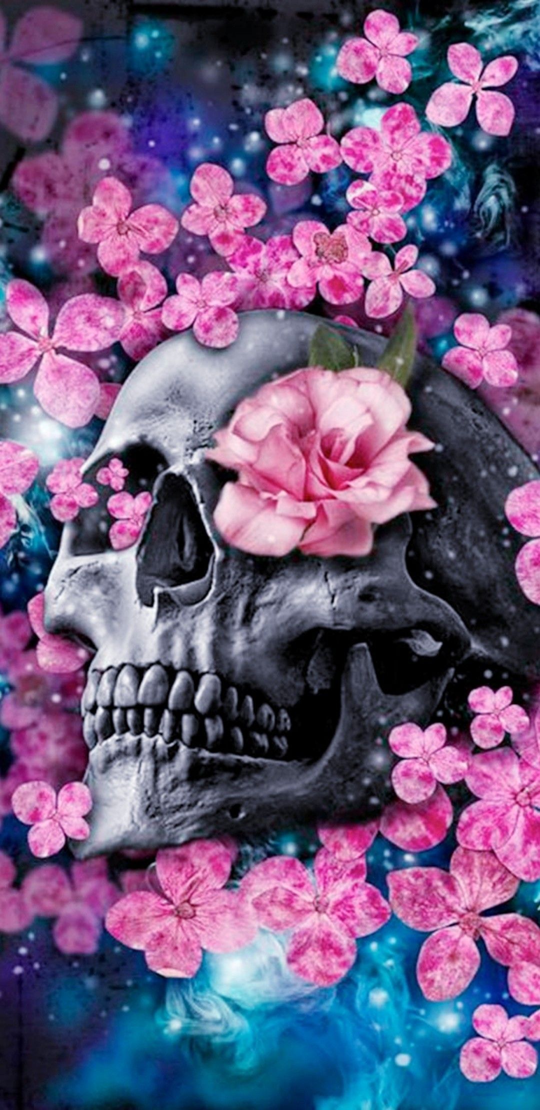 1080x2220 Skull / Skeleton Wallpaper | Skull art ... Wallpaper