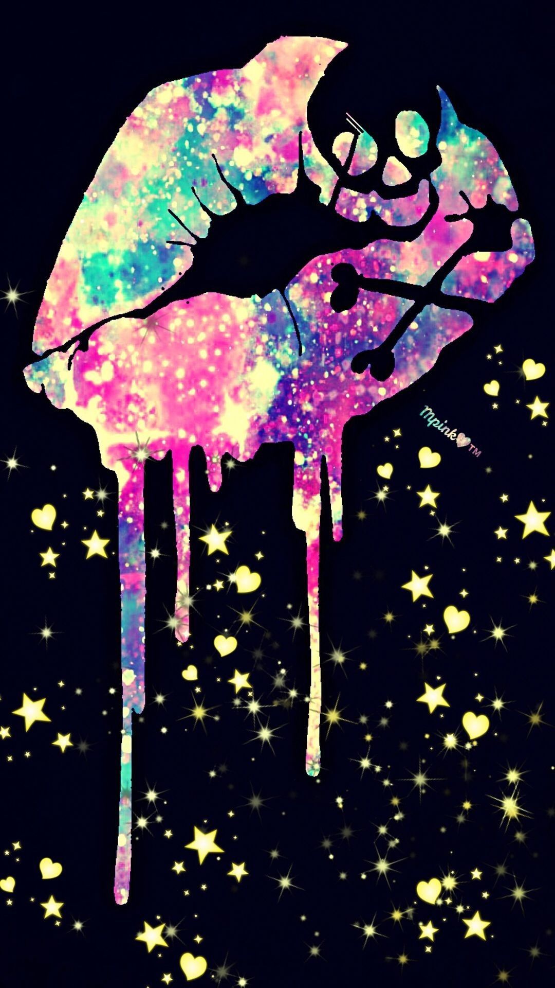 1080x1920 Skull wallpaper, Galaxy wallpaper, Dope ... Wallpaper