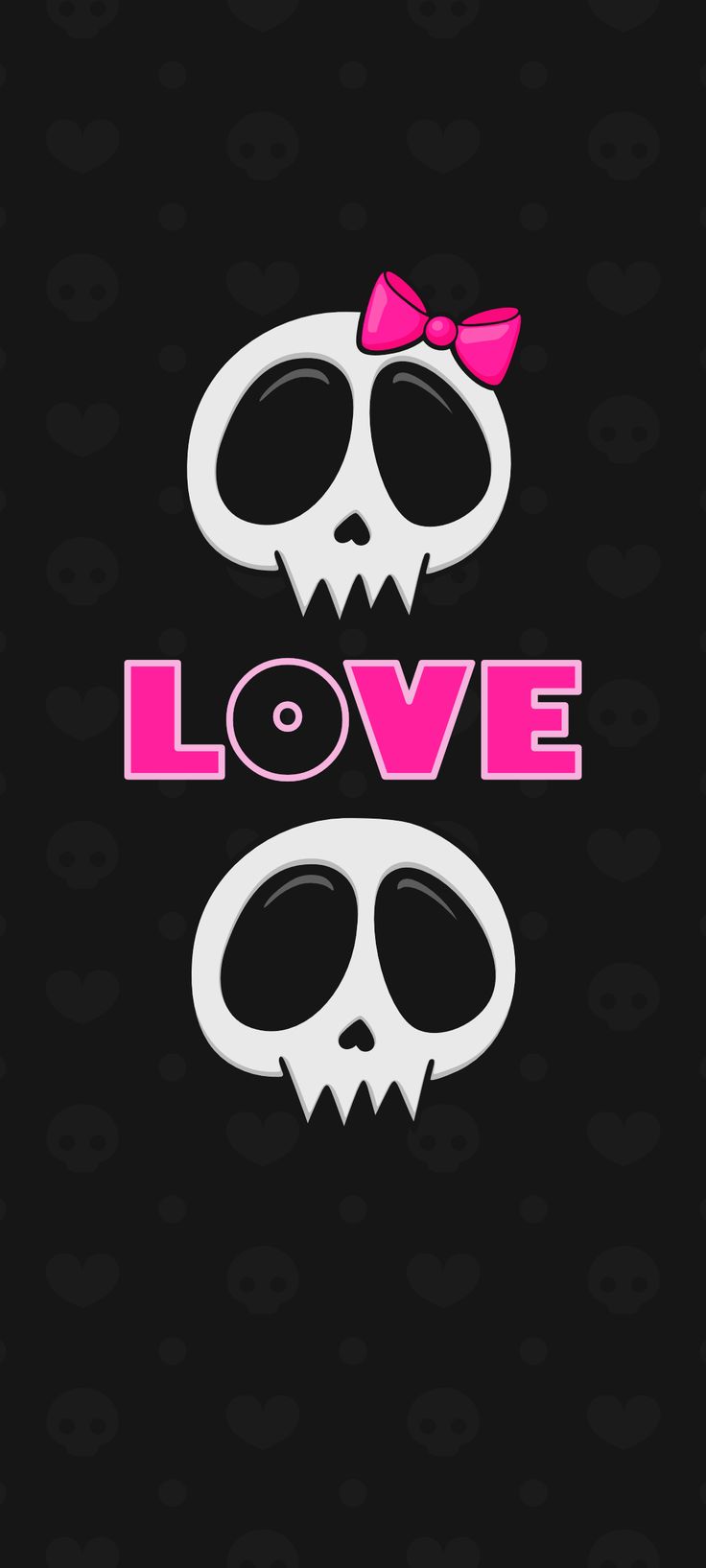 736x1635 Cute Skulls Wallpaper | Skull wallpaper ... Wallpaper