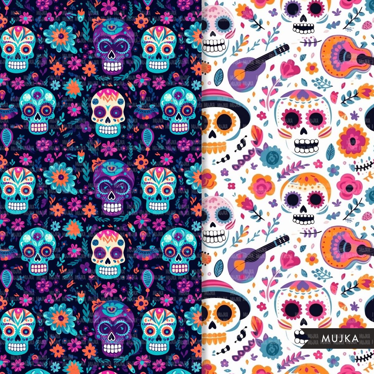 1200x1200 Sugar Skull Digital papers, Cute ... Wallpaper