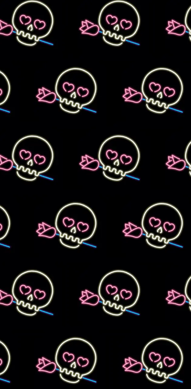 630x1280 Neon Skulls wallpaper by Tw1stedB3auty ... Wallpaper