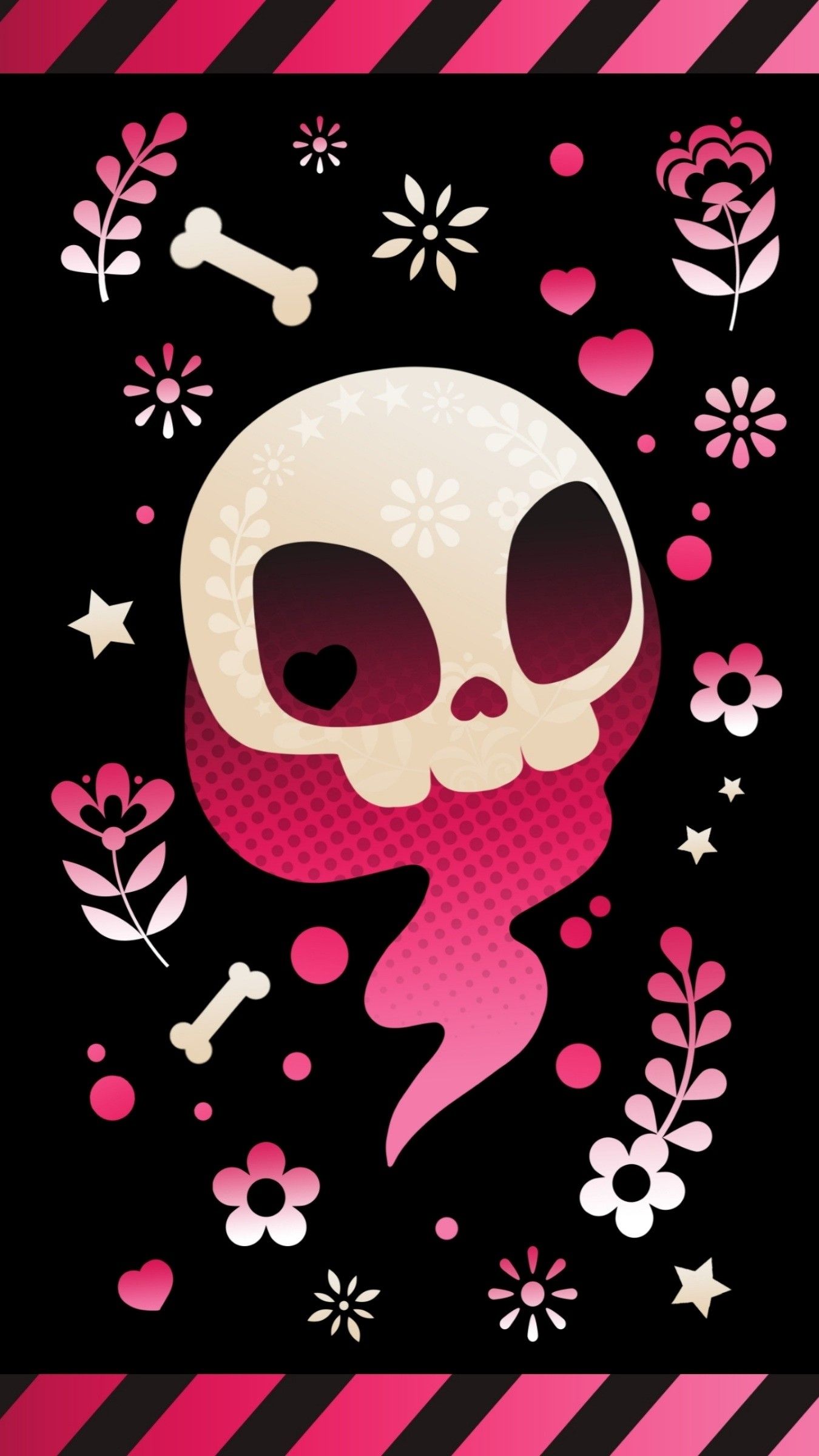 1350x2400 skull wallpaper, skull art ... Wallpaper