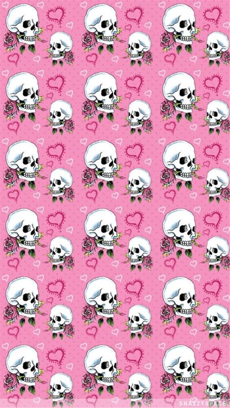 750x1332 Cute Skulls Halloween Wallpapers ... Wallpaper