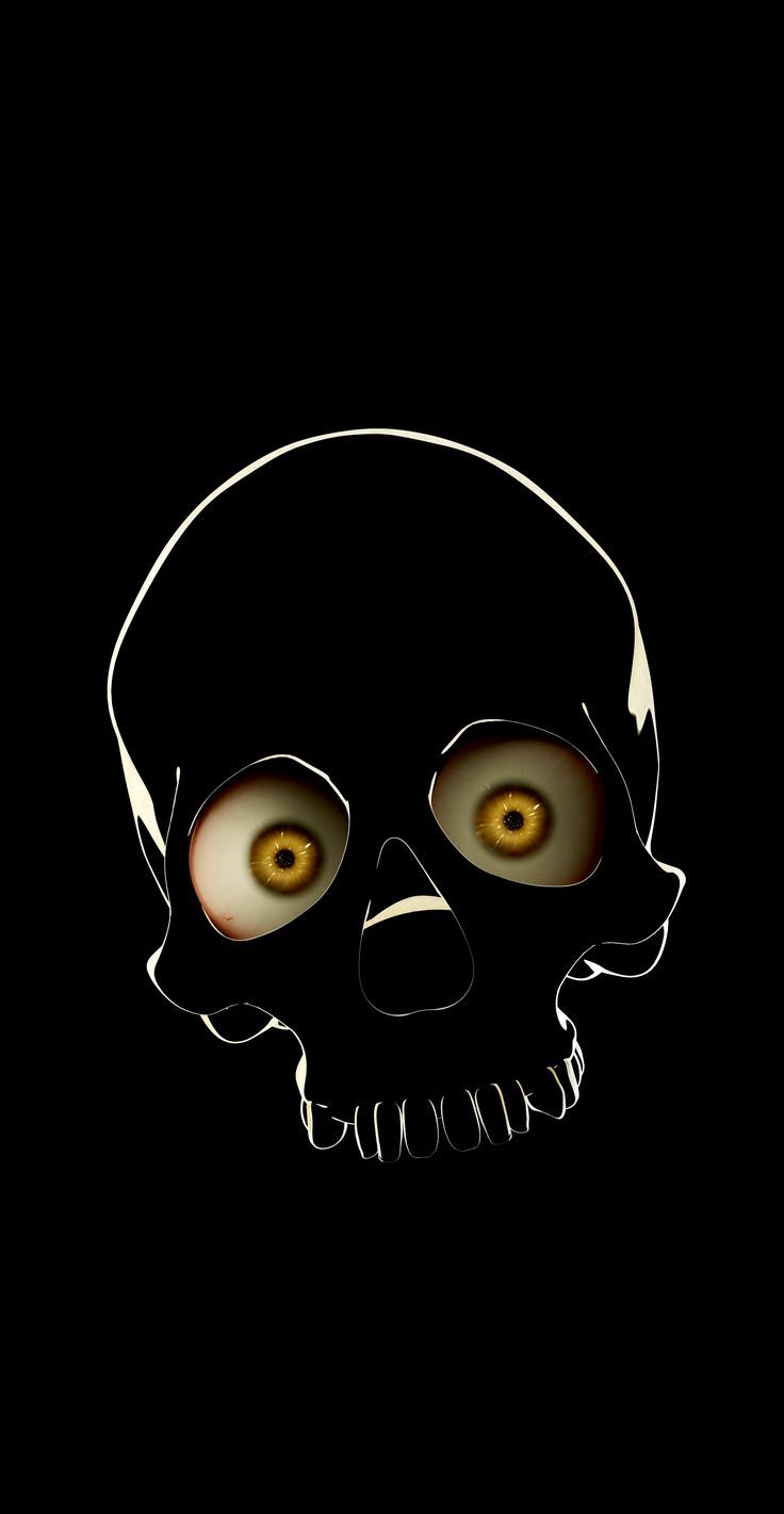 736x1421 Skull #black #illustration #background ... Wallpaper