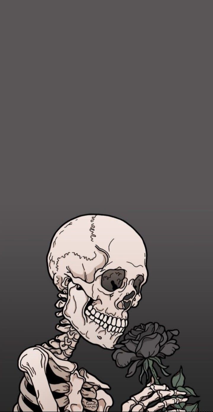 720x1393 Skull wallpaper, Edgy wallpaper, Cute ... Wallpaper