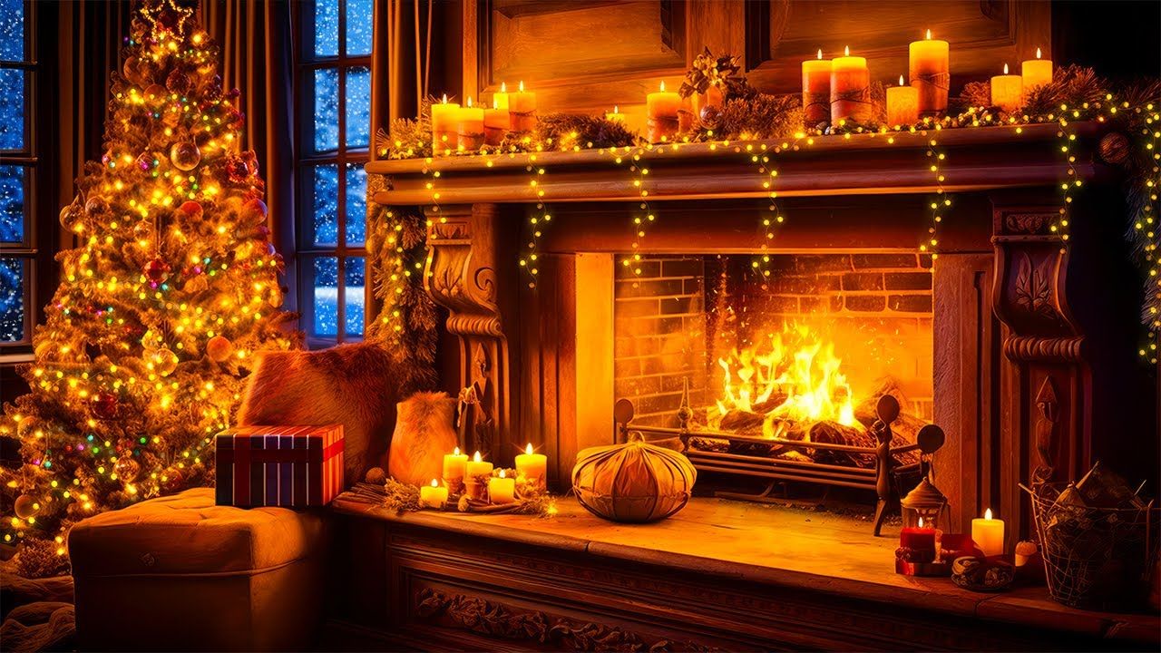 Christmas Fireplace Wallpapers - 4k, HD Christmas Fireplace Backgrounds ...