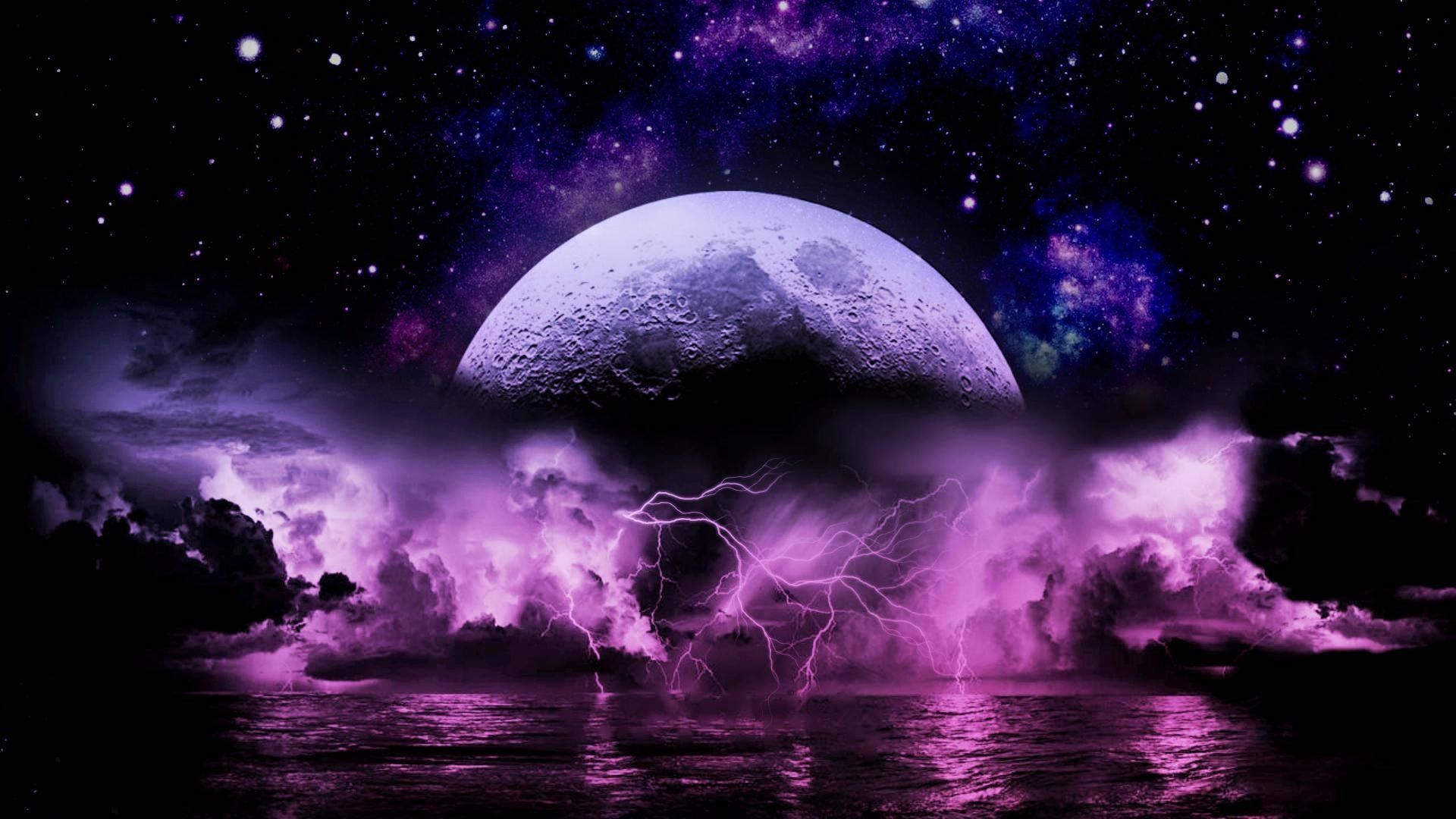 Purple Moon Wallpapers - 4k, HD Purple Moon Backgrounds on WallpaperBat