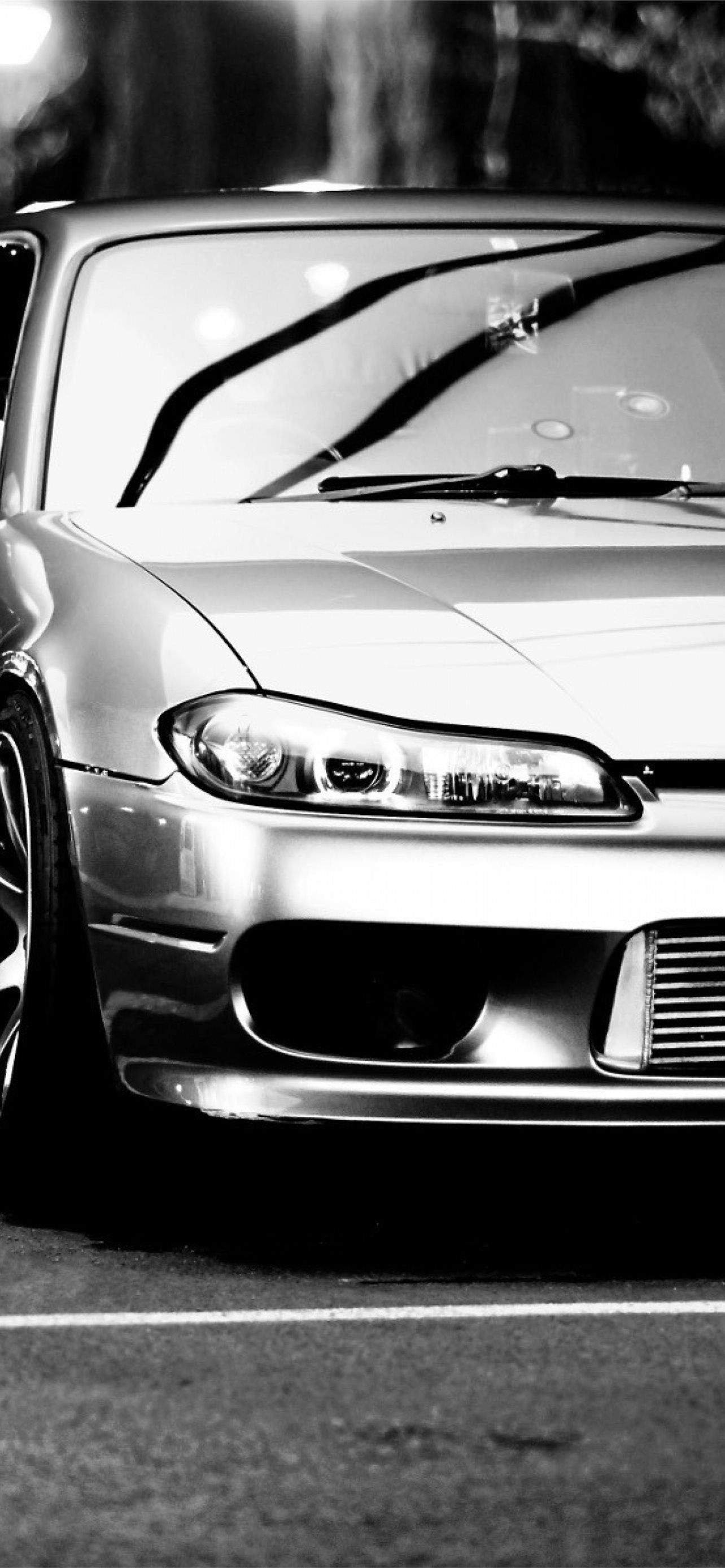 1284x2778 Nissan Silvia S15 Monochrome Cars for ... Wallpaper