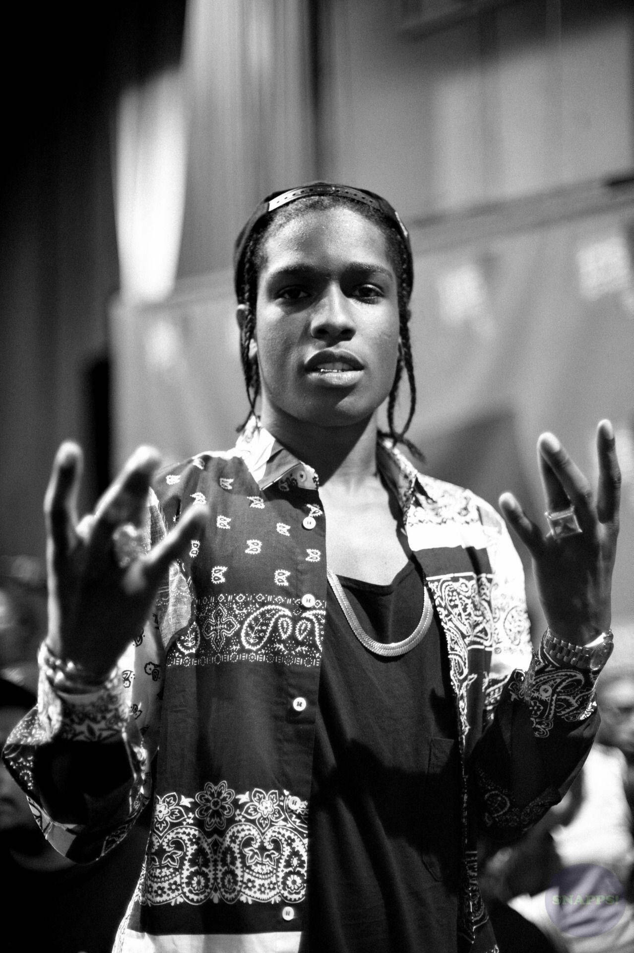 1278x1920 Download Stylish Rapper Asap Rocky Wallpaper | Wallpapers.com Wallpaper