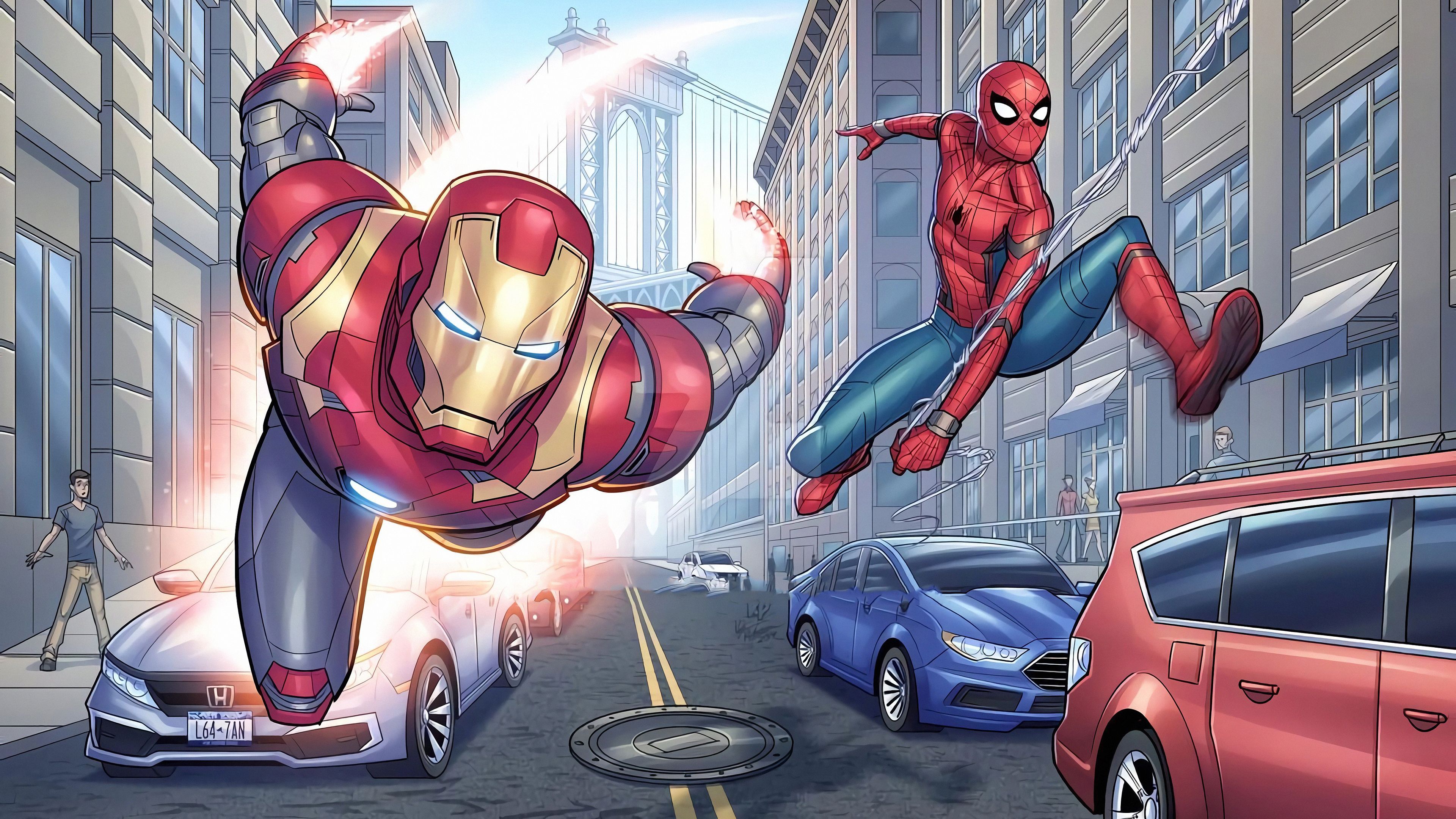 Spider Man and Iron Man Wallpapers - 4k, HD Spider Man and Iron Man ...