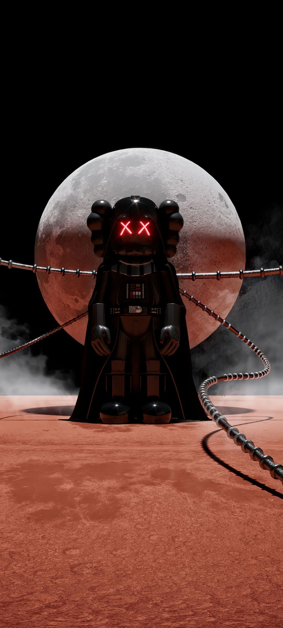 1080x2400 Kaws Wallpaper 4K, Darth Vader, Star ... Wallpaper