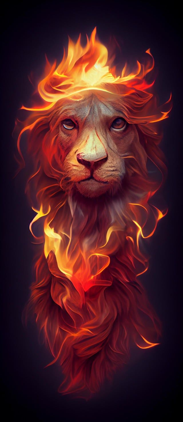 Fire Lion Wallpapers - 4k, HD Fire Lion Backgrounds on WallpaperBat