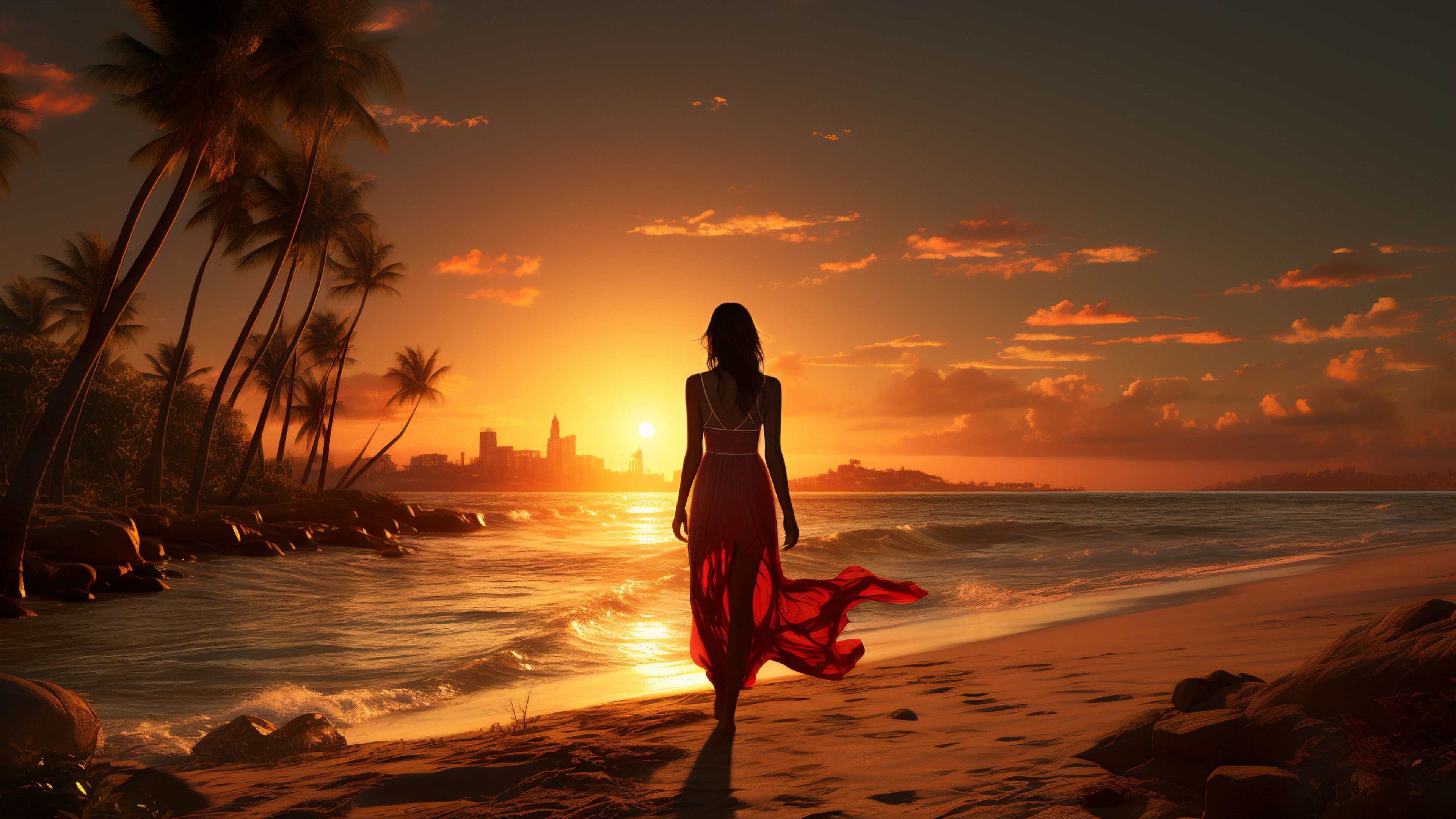 Света ремиксы 2024. Майами Сансет. Beautiful girl in Beach. Картинки девушка Пальма шезлонг.