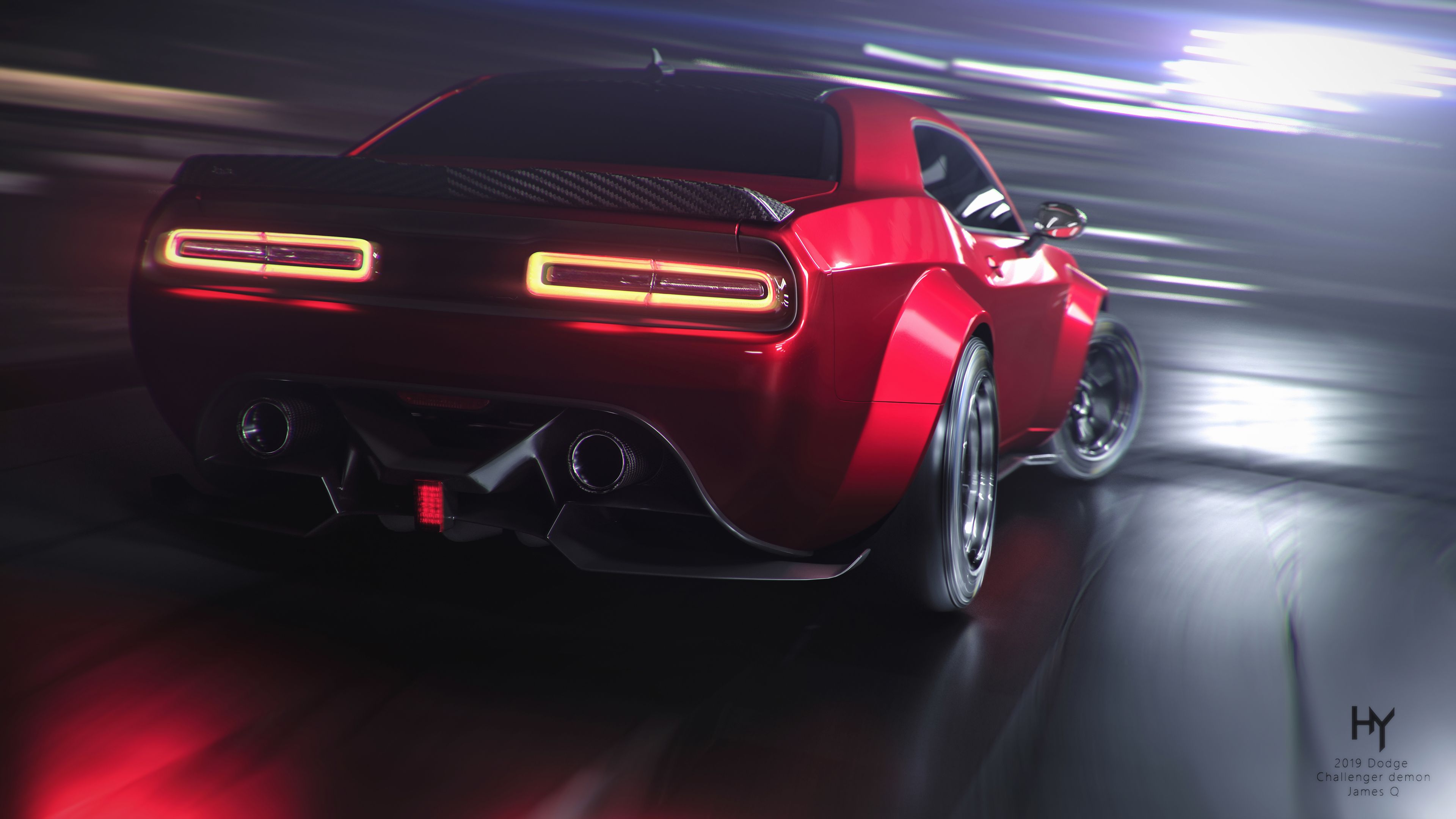 Dodge Demon Wallpapers 4k Hd Dodge Demon Backgrounds On Wallpaperbat 