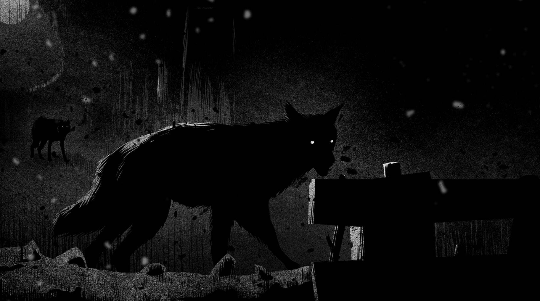 1824x1017 Night Creature Illustration ... Wallpaper