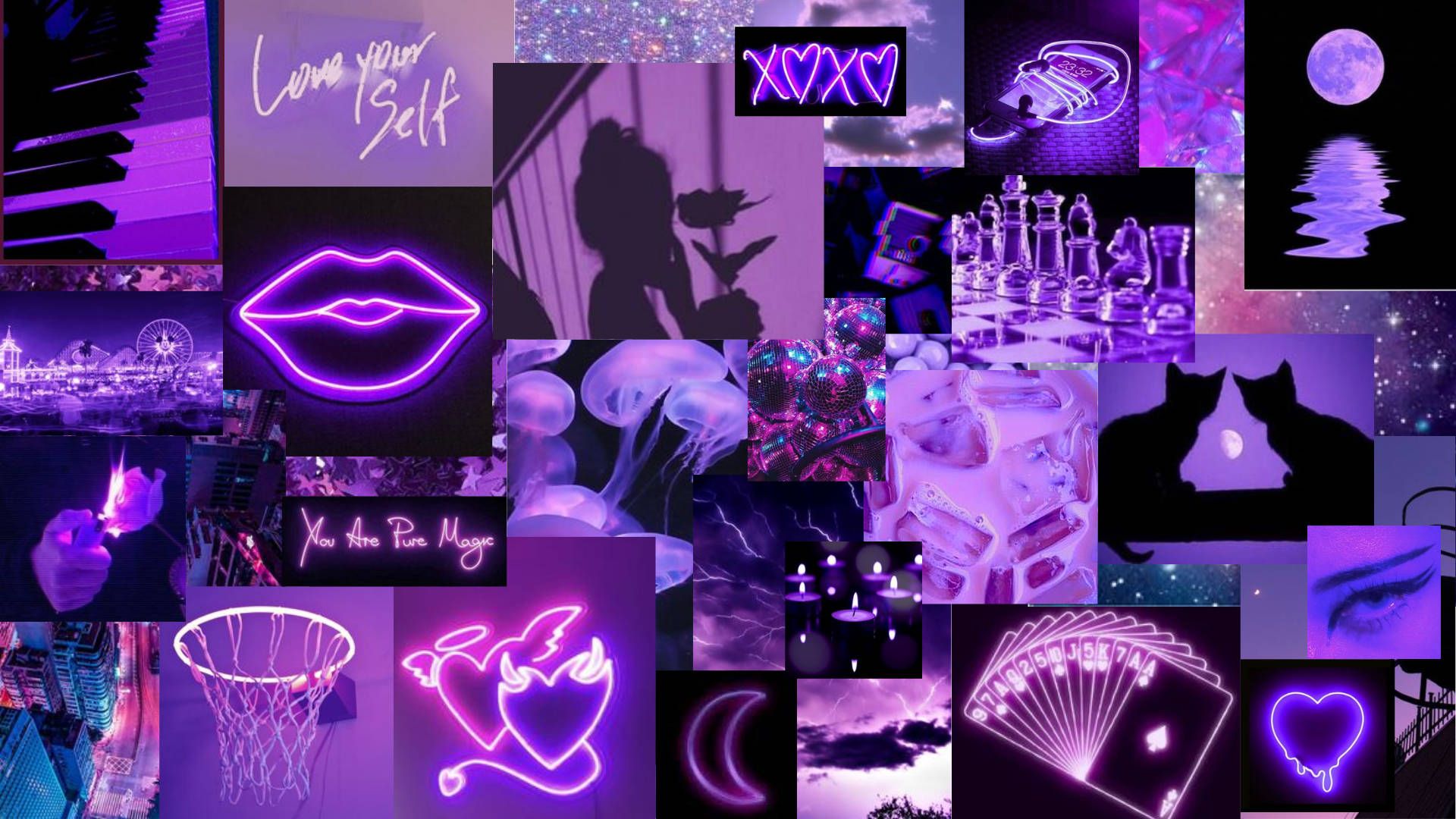 Explore purple aesthetic design ideas and free templates to make