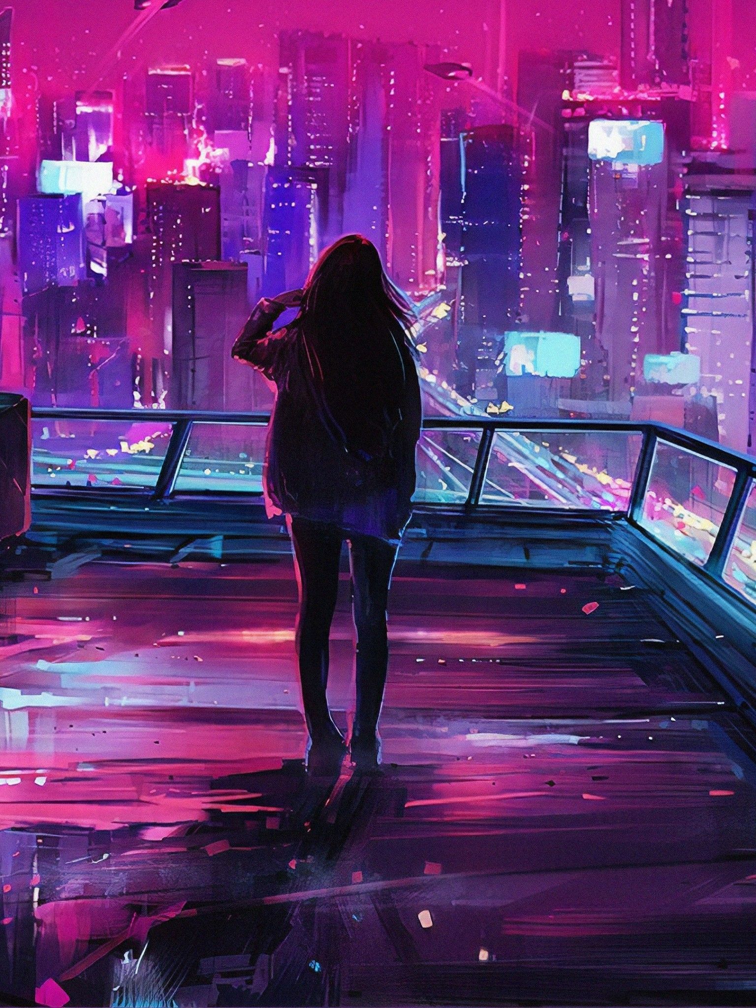 Neon Girl Wallpapers 4k Hd Neon Girl Backgrounds On Wallpaperbat 0845