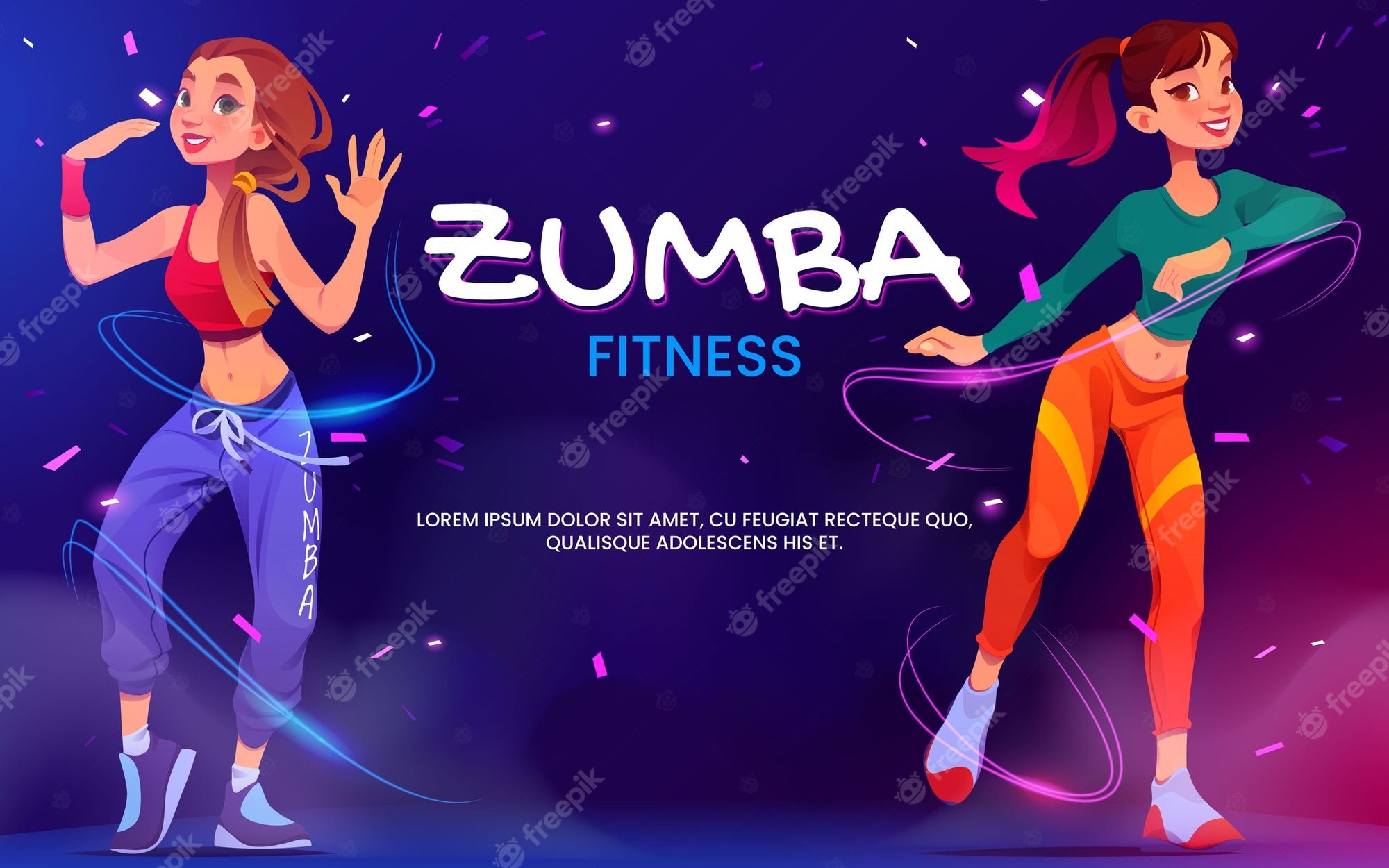 Zumba Background Orange