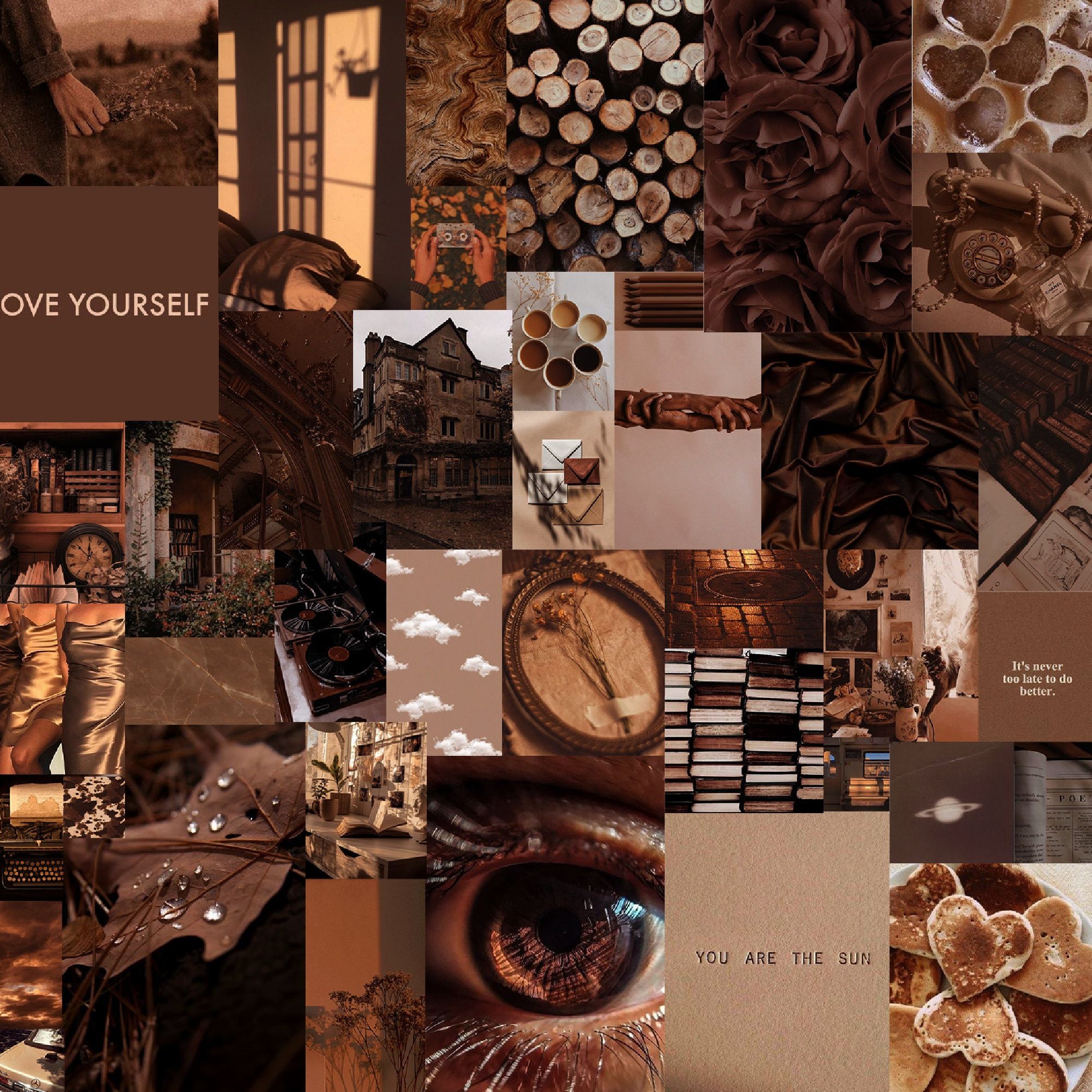 Brown Collage Wallpapers - 4k, HD Brown Collage Backgrounds on WallpaperBat