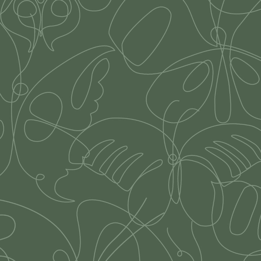 900x900 Dark Green Butterfly Wallpaper - Peel and Stick - The Wallberry Wallpaper