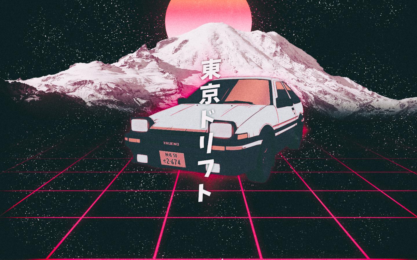 Background initial. Initial d дрифт ae86. Takumi Fujiwara ae86. Toyota Trueno 86 initial d.