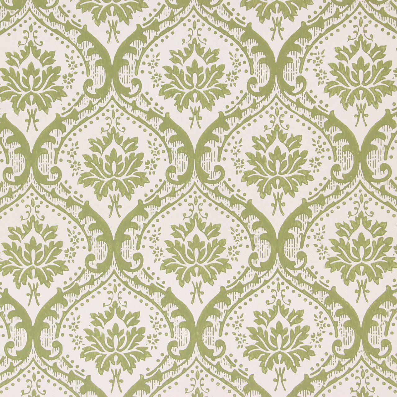 1280x1280 1960s Vintage Wallpaper Green Damask ... Wallpaper