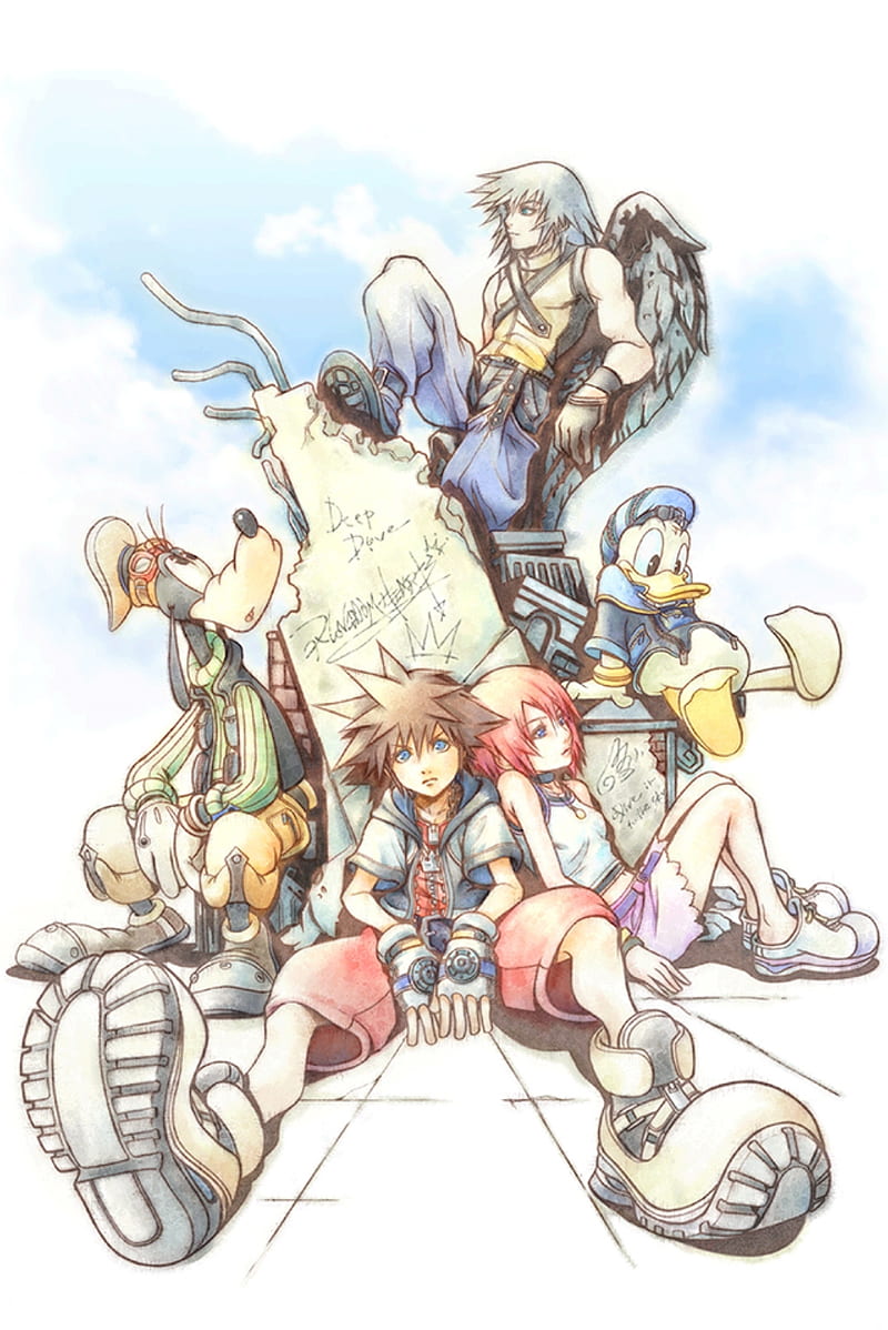 800x1198 Kingdom hearts, kingdom hearts 2, sora ... Wallpaper