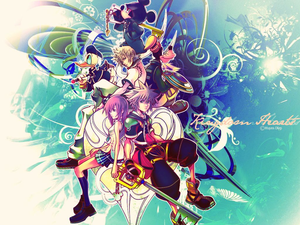 1024x768 KH2 - Kingdom Hearts 2 fond d'écran ... Wallpaper