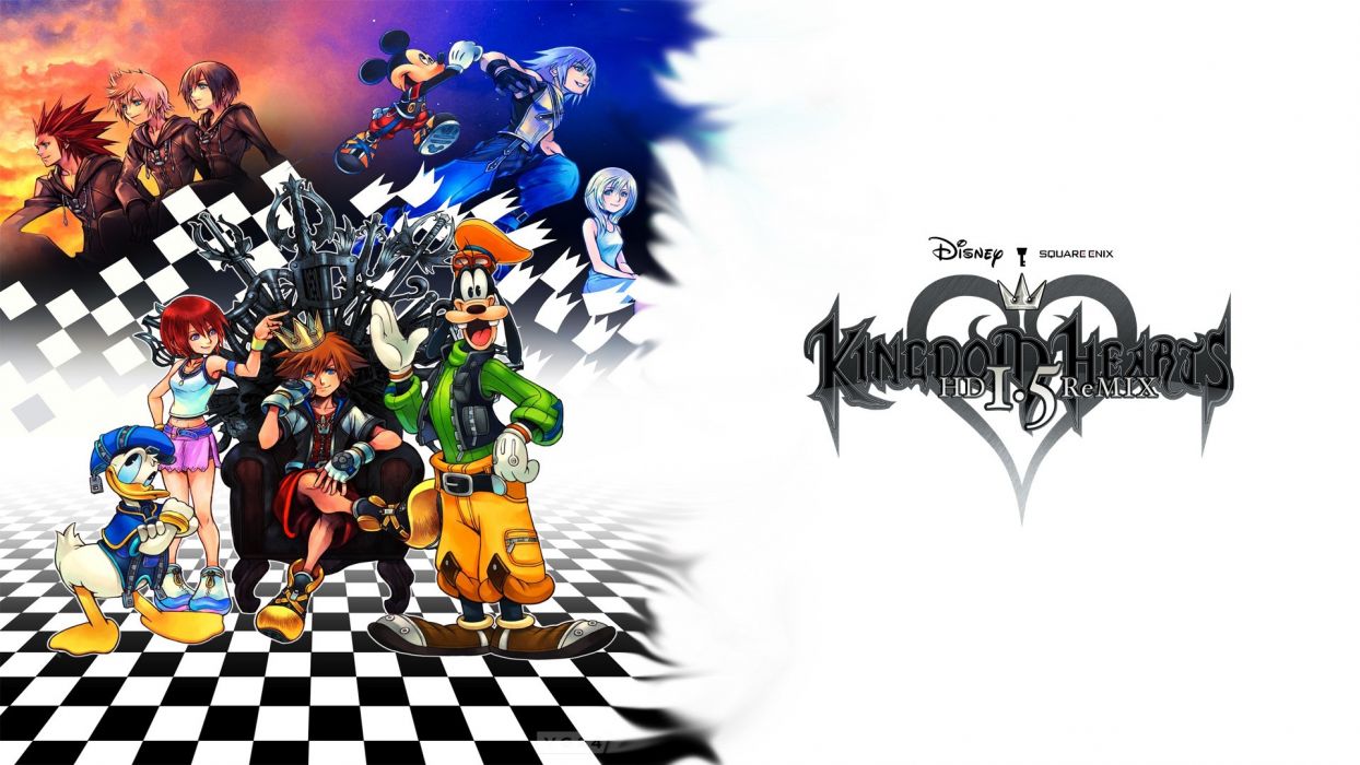 1244x700 Video games Kingdom Hearts Kairi Goofy ... Wallpaper