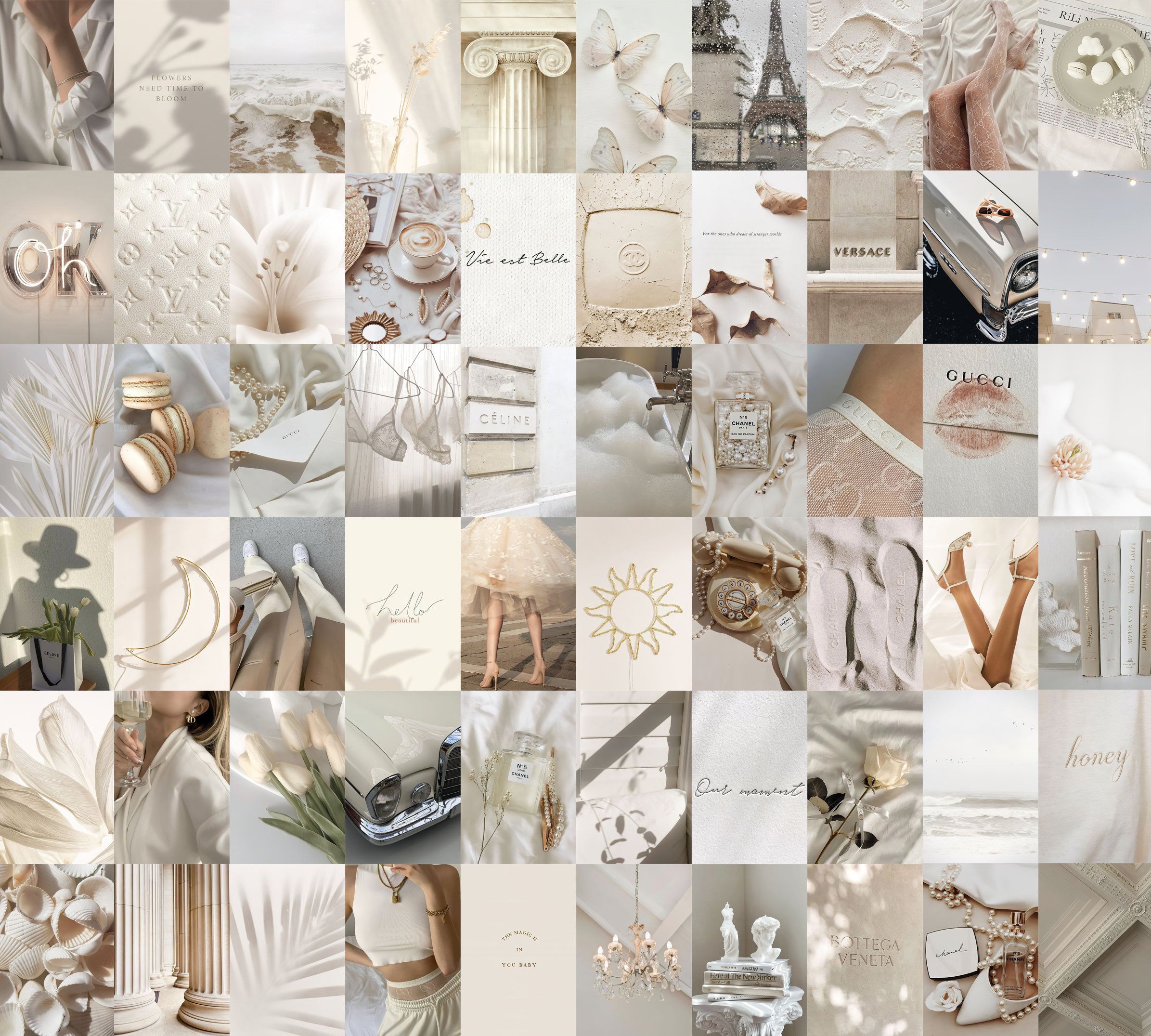 Cream Collage Wallpapers - 4k, HD Cream Collage Backgrounds on WallpaperBat