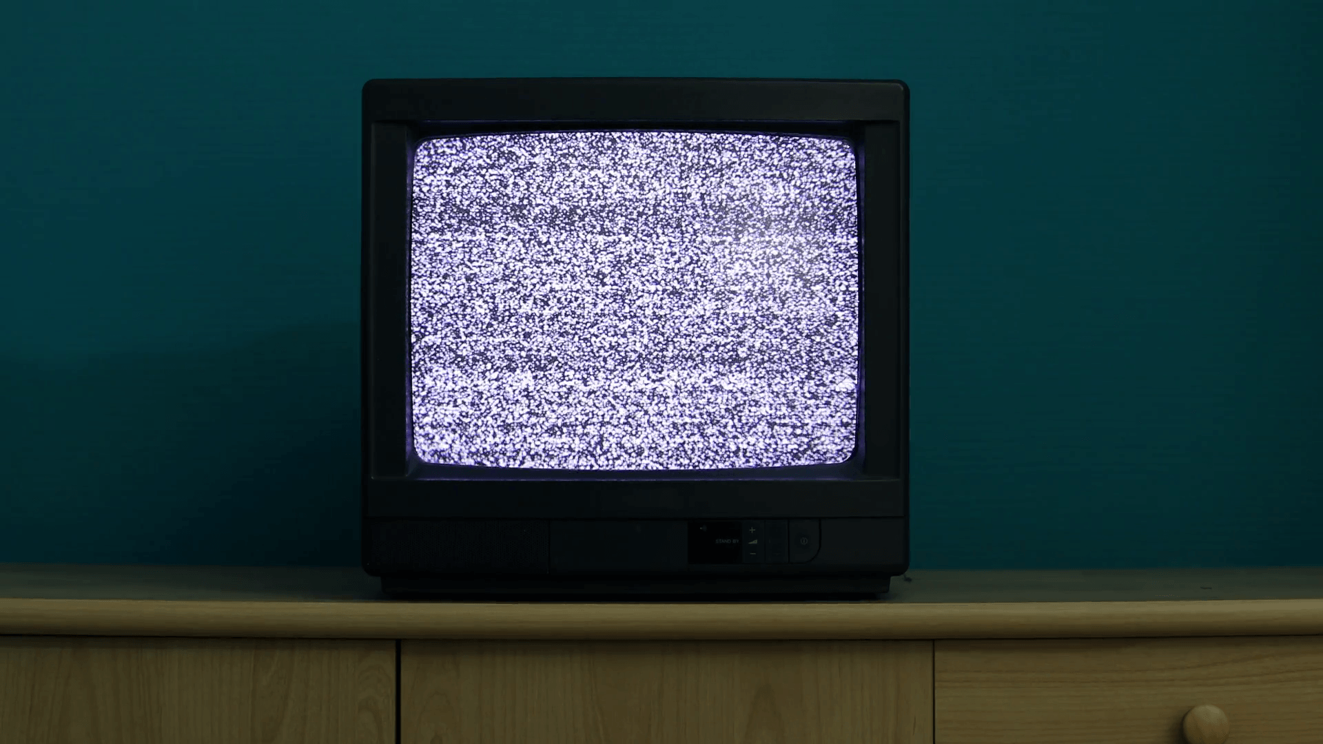 Старый телевизор помехи