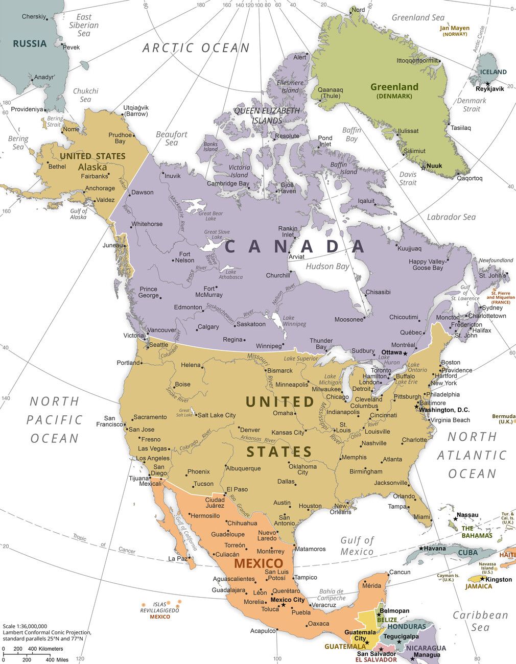 North America Map Wallpapers - 4k, HD North America Map Backgrounds on ...