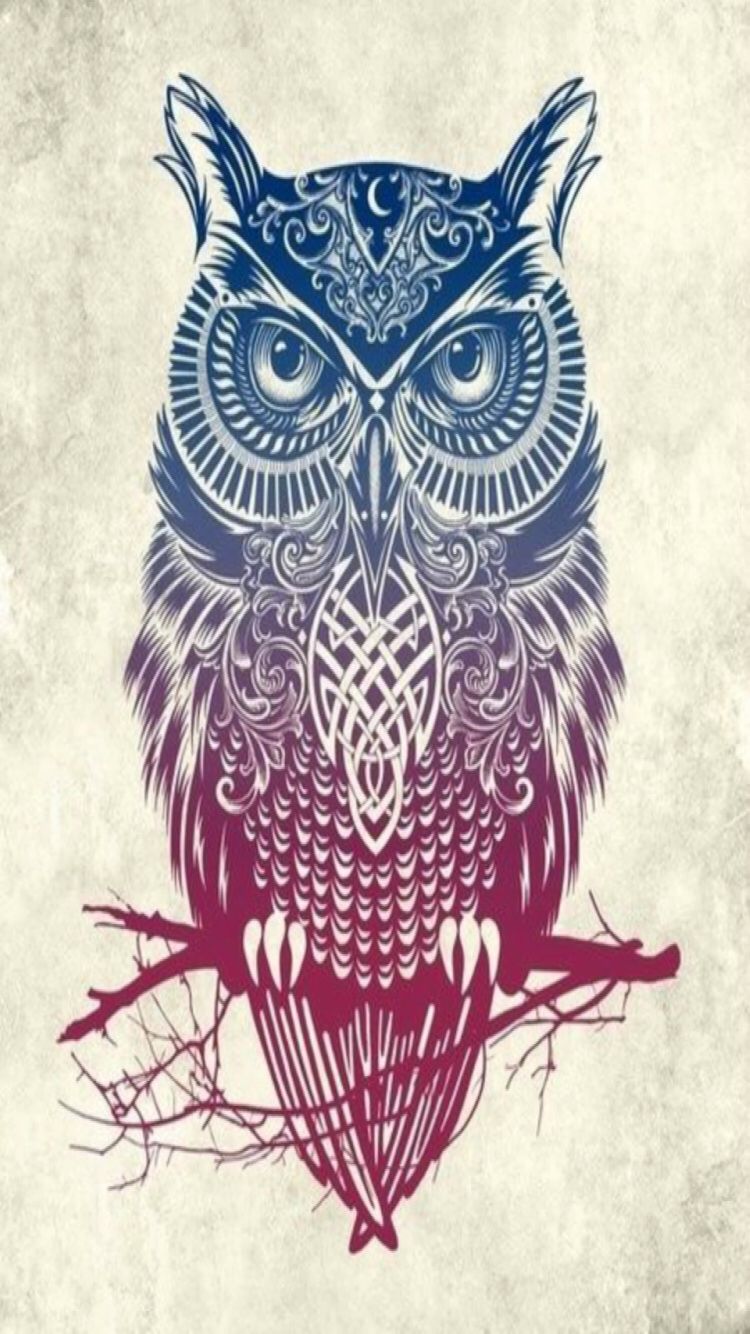 750x1334 Geometric Owl Wallpapers - Top Free Geometric Owl Backgrounds ... Wallpaper