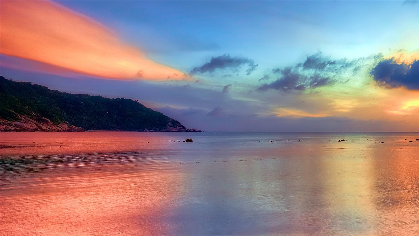 1366x768 Thailand Sunset - linux-apps.com Wallpaper