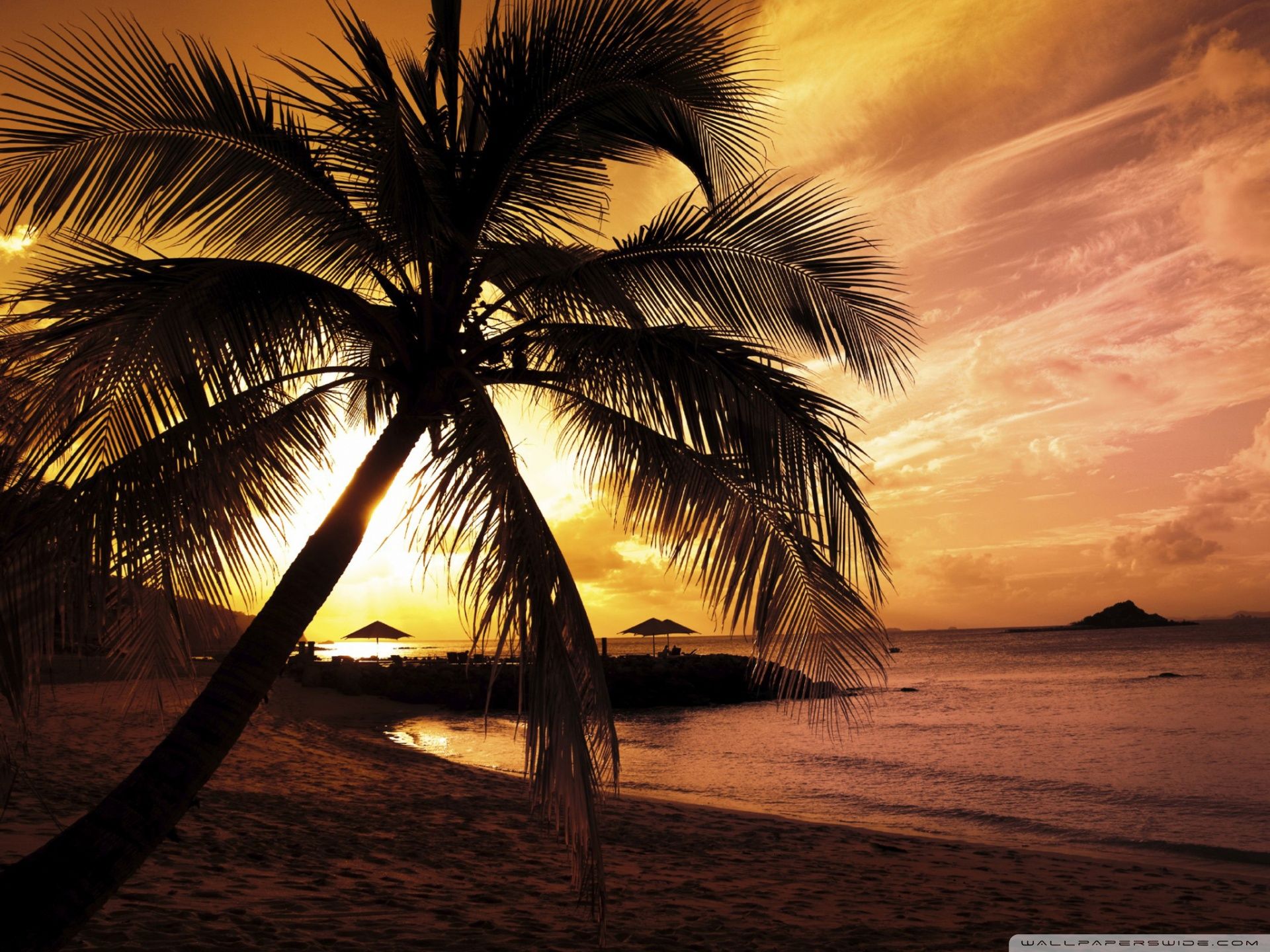 1920x1440 Tropical Beach Sunset Ultra HD Desktop Background Wallpaper for 4K UHD TV :  Widescreen & UltraWide Desktop & Laptop Wallpaper