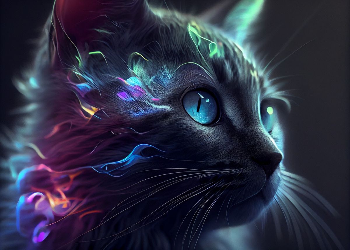 Colorful Kitty Wallpapers - 4k, HD Colorful Kitty Backgrounds on ...