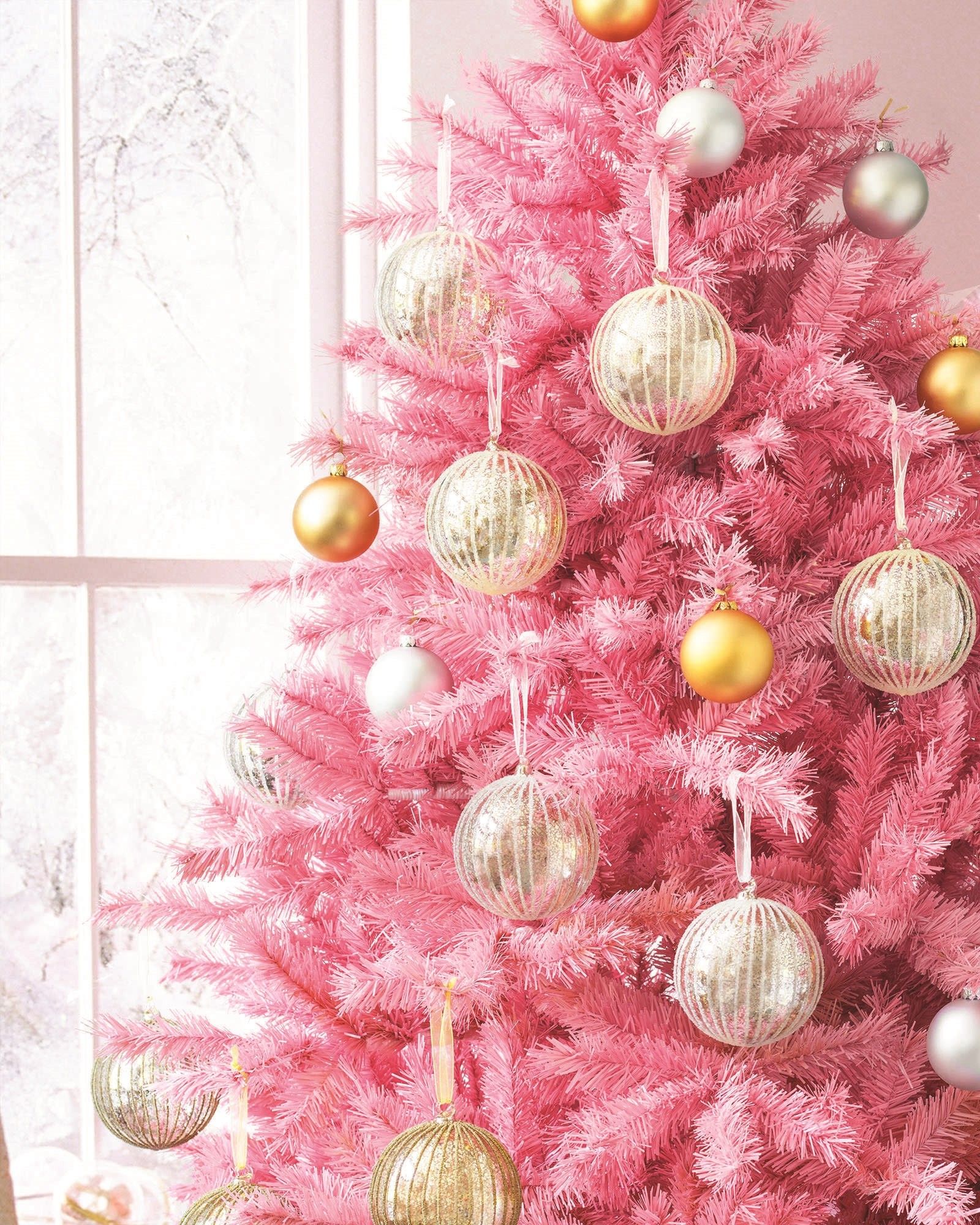 Pink Christmas Tree Wallpapers - 4k, HD Pink Christmas Tree Backgrounds