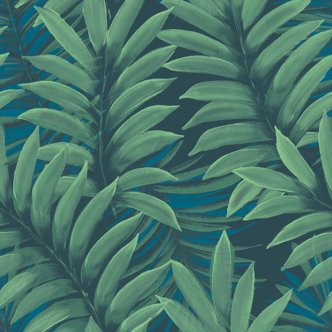 1080x1080 Palm Leaves Peel And Stick Wallpaper | Tempaper & Co. Wallpaper