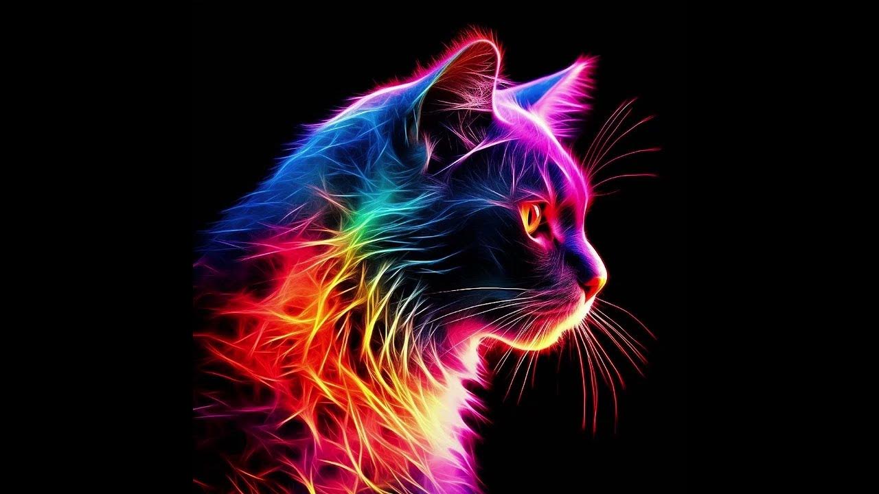 Neon Cat Wallpapers - 4k, HD Neon Cat Backgrounds on WallpaperBat