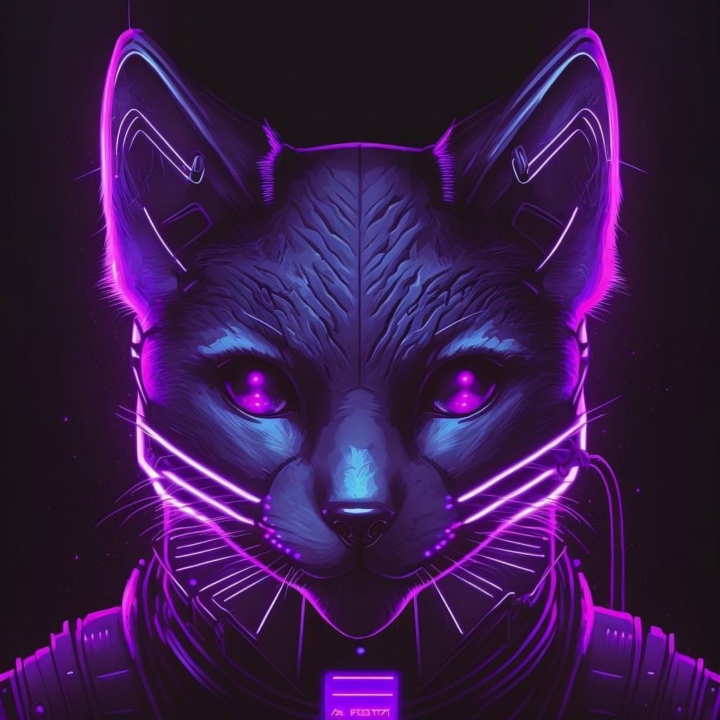 Neon Cat Wallpapers - 4k, Hd Neon Cat Backgrounds On Wallpaperbat