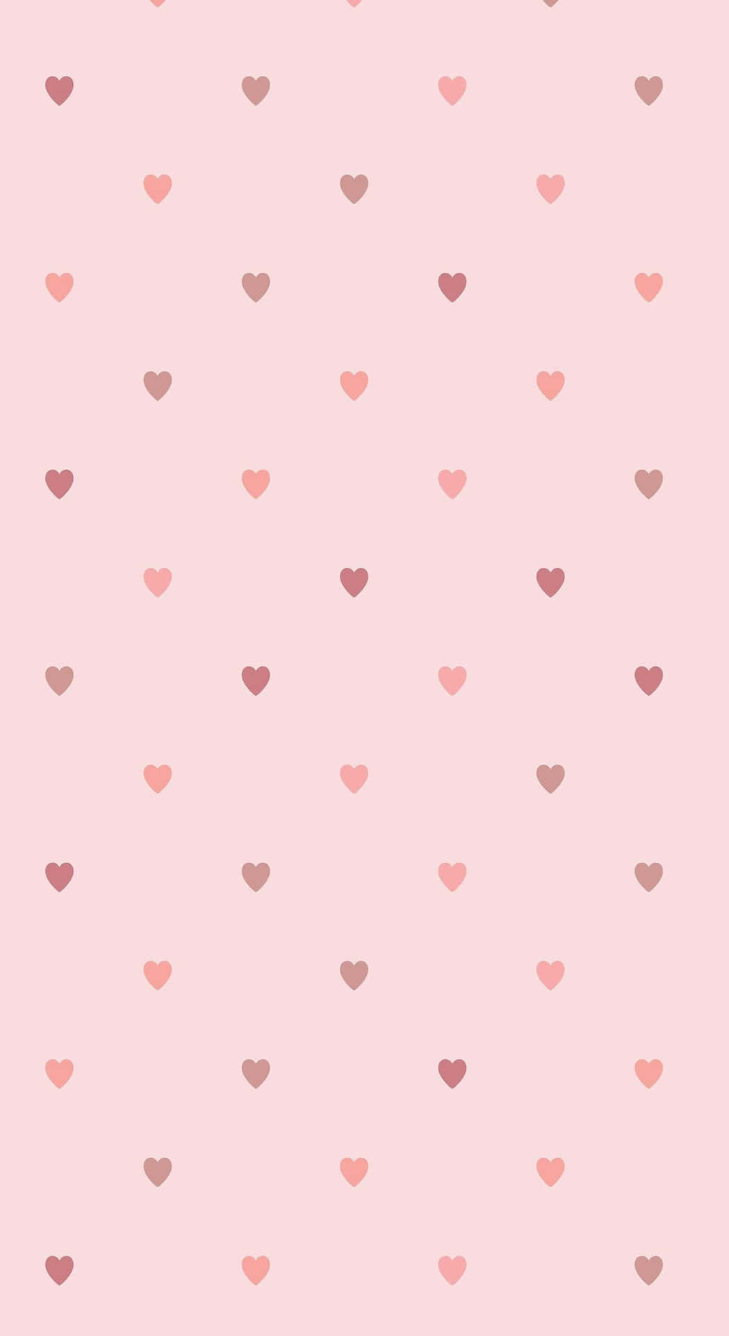 1049x1920 Download Tiny Pattern Pink Hearts iPhone Wallpaper | Wallpapers.com Wallpaper