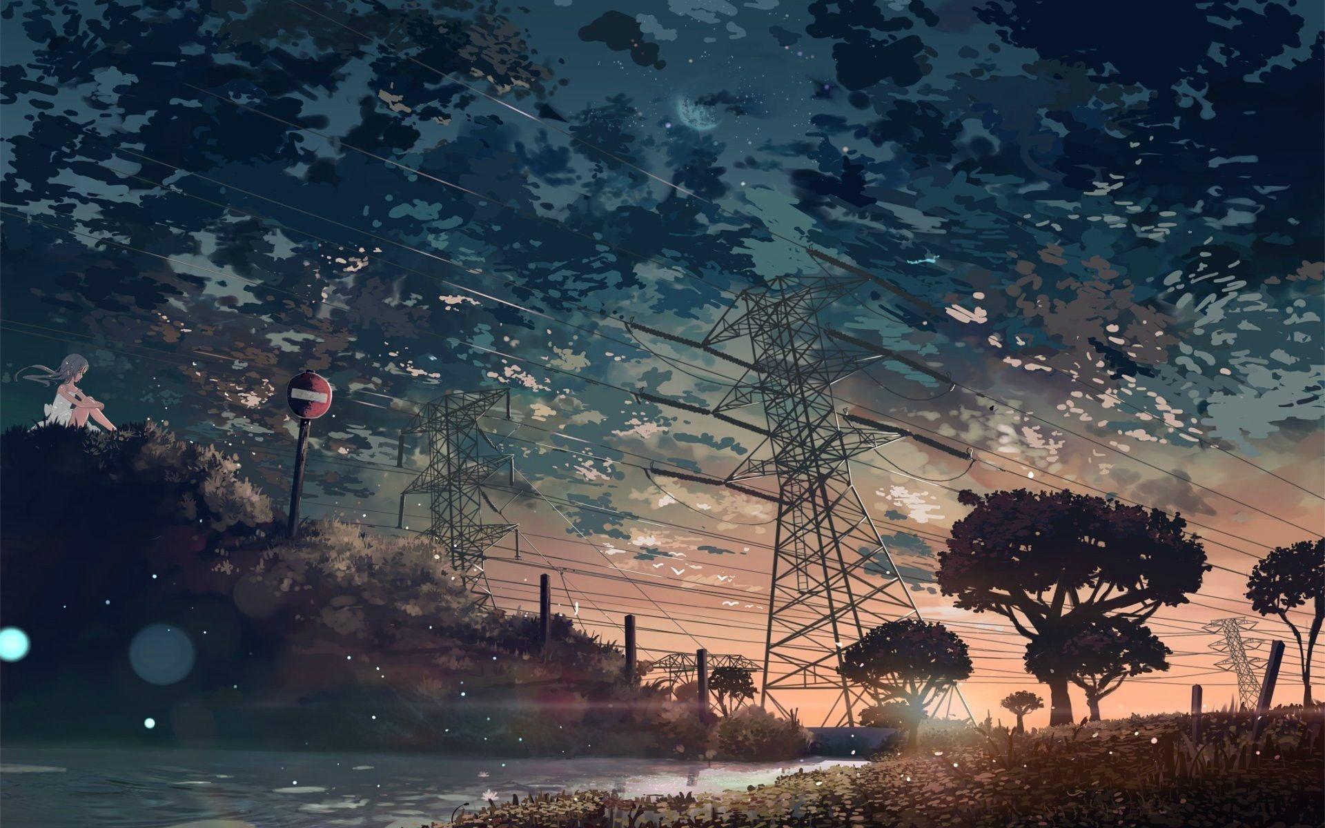 1920x1200 Aesthetic Anime Scenery HD Wallpapers - Wallpaper Cave Wallpaper