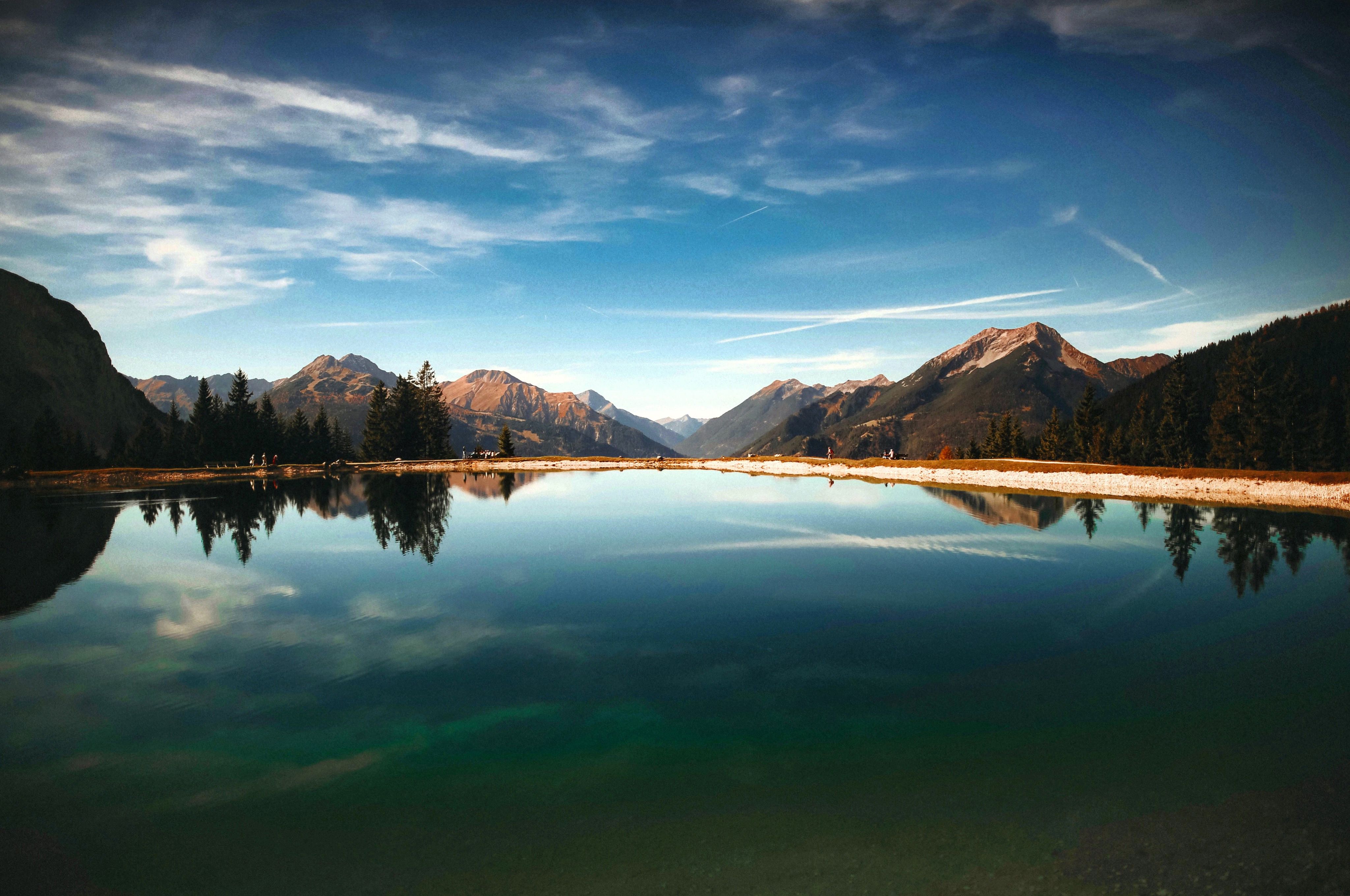 4096x2720 Lake Clouds Mountains Forest Landscape Scenic Reflection, HD Nature, 4k  Wallpapers, Images, Backgrounds, Photos and Pictures Wallpaper