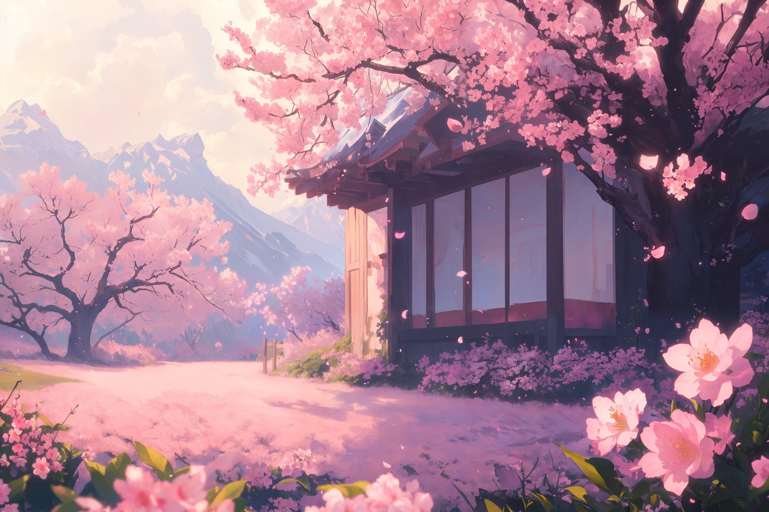 cherry blossom animated wallpaper