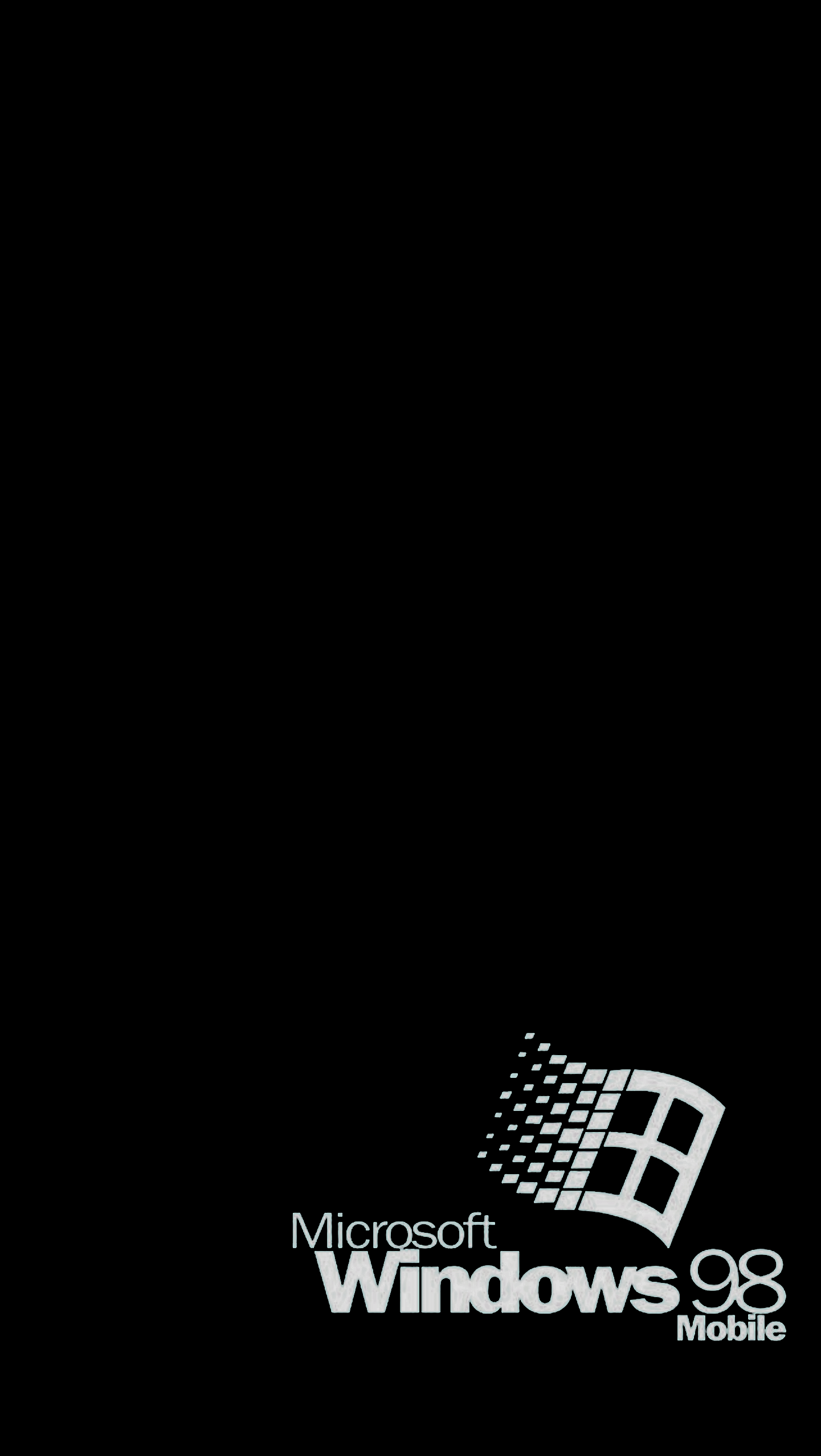 1441x2557 Microsoft Windows 98 Mobile Wallpaper 96.8% True Black (1441x2557) : R Amoledbackground on WallpaperBat